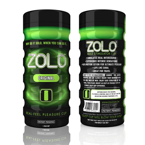 Zolo Original Cup ZOLO-O 726633974449 from EdgingWarehouse.com where we sell the best male sex toys and fleshlight type strokers for masturbation, edging and gooning and other men's health and sexual wellness items.