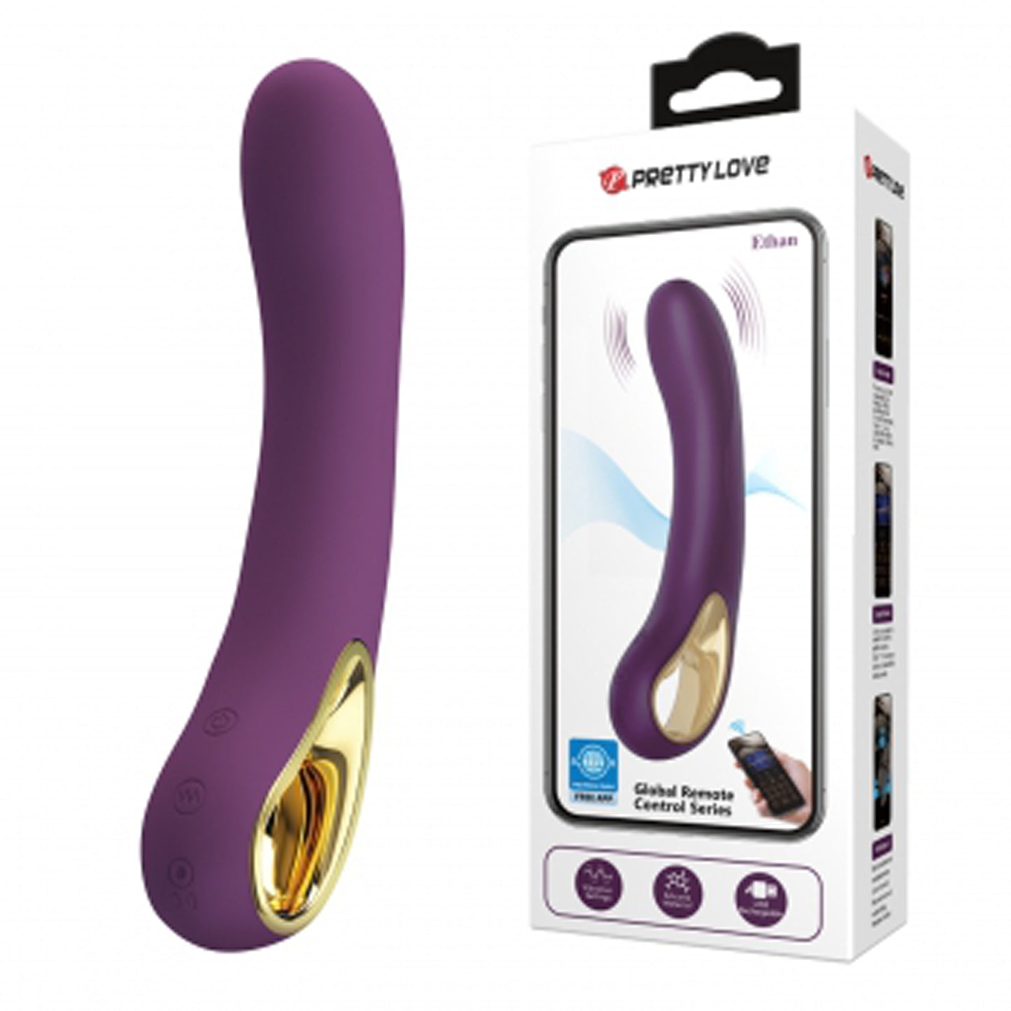 Ethan Global App Control Vibrator - Purple BI-014412HP 6959532360318 from EdgingWarehouse.com where we sell the best male sex toys and fleshlight type strokers for masturbation, edging and gooning and other men's health and sexual wellness items.