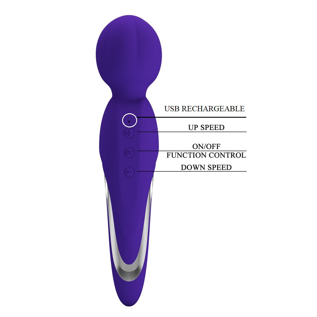 Walter Super Soft Silicone Wand - Violet BI-014622-3 6959532334777 from EdgingWarehouse.com where we sell the best male sex toys and fleshlight type strokers for masturbation, edging and gooning and other men's health and sexual wellness items.