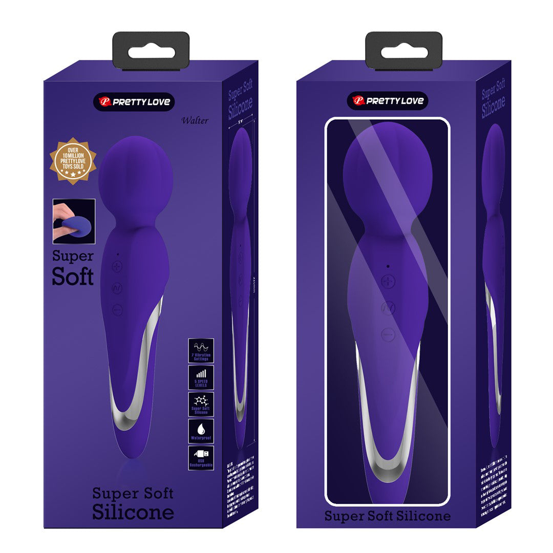 Walter Super Soft Silicone Wand - Violet BI-014622-3 6959532334777 from EdgingWarehouse.com where we sell the best male sex toys and fleshlight type strokers for masturbation, edging and gooning and other men's health and sexual wellness items.