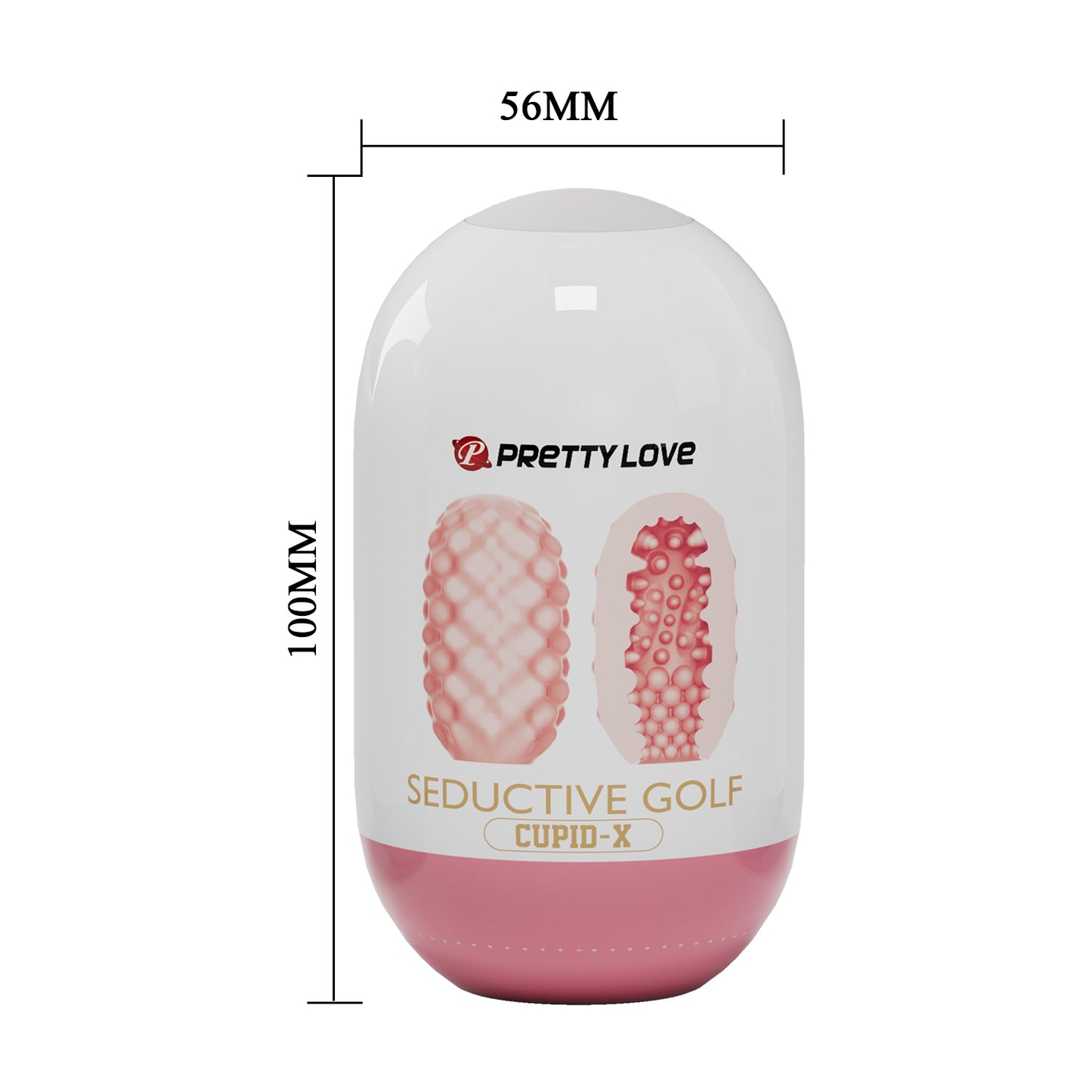 Pretty Love - Seductive Golf Cupid-X - Pink BI-014931-2 6959532326819 from EdgingWarehouse.com where we sell the best male sex toys and fleshlight type strokers for masturbation, edging and gooning and other men's health and sexual wellness items.