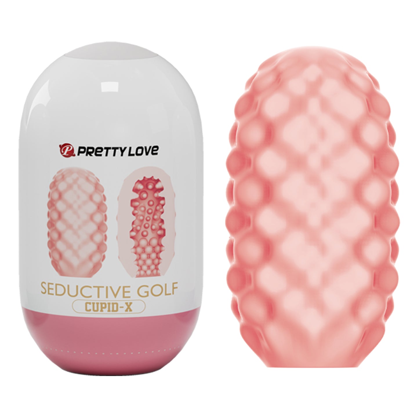 Pretty Love - Seductive Golf Cupid-X - Pink BI-014931-2 6959532326819 from EdgingWarehouse.com where we sell the best male sex toys and fleshlight type strokers for masturbation, edging and gooning and other men's health and sexual wellness items.