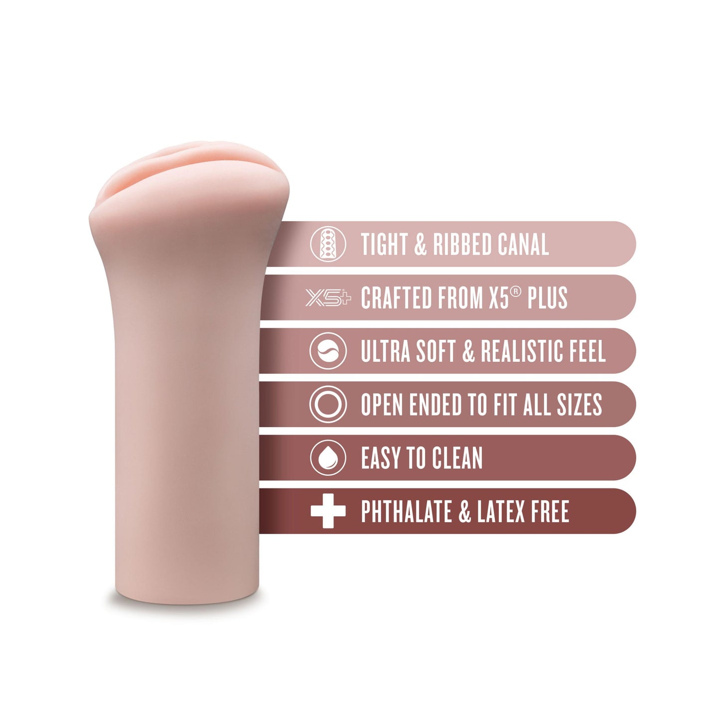 Enlust - Ashlynn - Beige BL-08423 810138370056 from EdgingWarehouse.com where we sell the best male sex toys and fleshlight type strokers for masturbation, edging and gooning and other men's health and sexual wellness items.