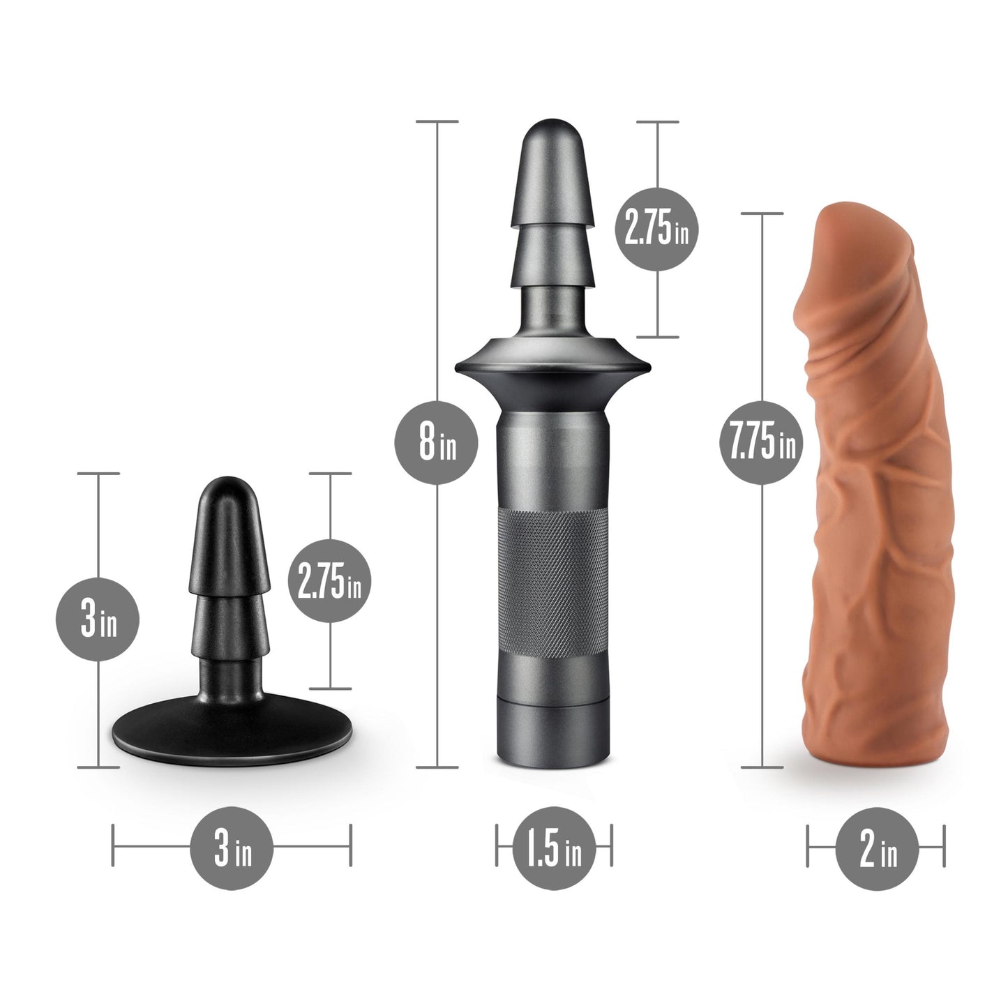 Lock on - Karbonite- Mocha BL-31277 819835027751 from EdgingWarehouse.com where we sell the best male sex toys and fleshlight type strokers for masturbation, edging and gooning and other men's health and sexual wellness items.