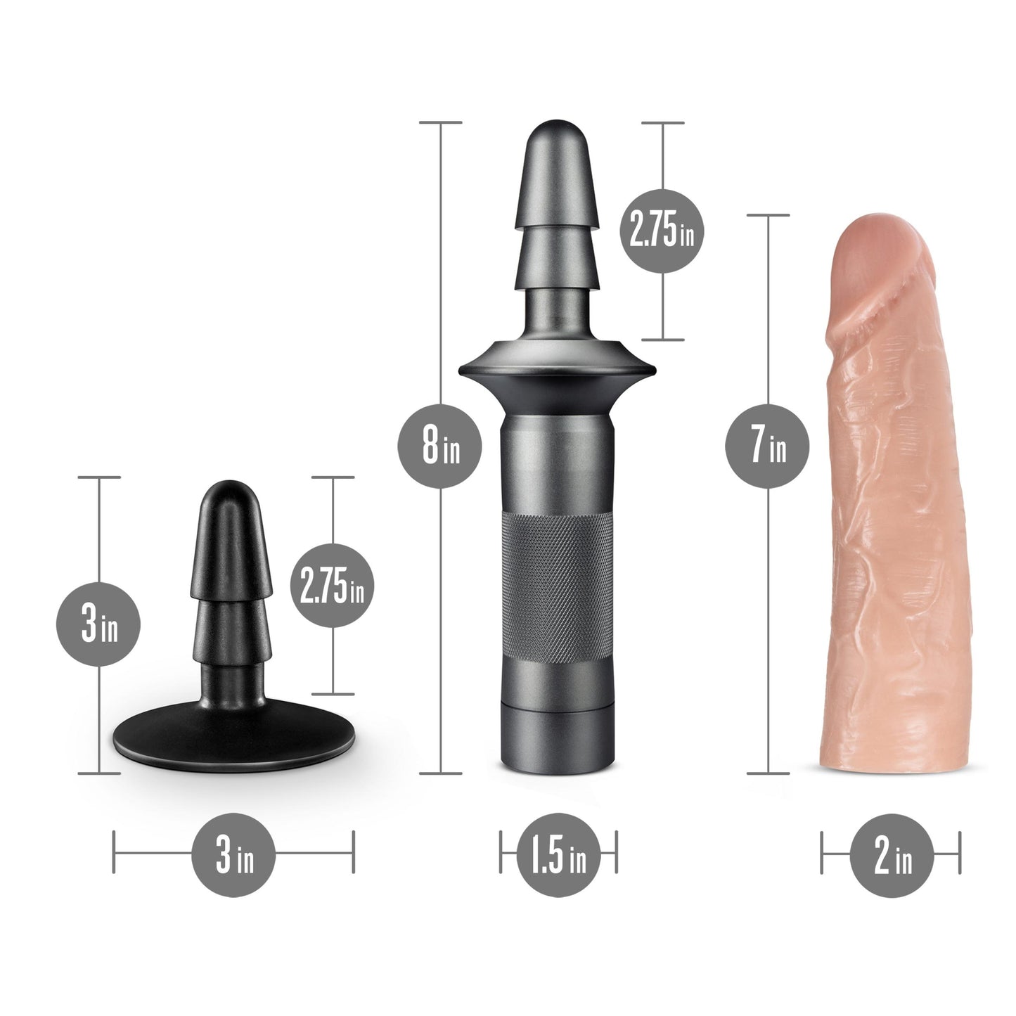 Lock on - Karbonite - Vanilla BL-31373 819835027768 from EdgingWarehouse.com where we sell the best male sex toys and fleshlight type strokers for masturbation, edging and gooning and other men's health and sexual wellness items.