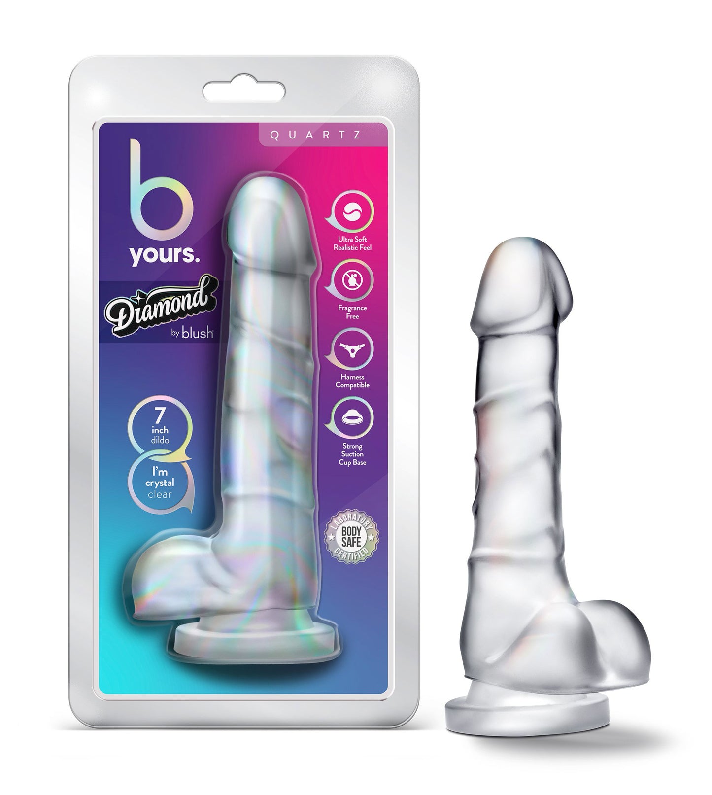 B Yours Diamond - Quartz - Clear BL-58129 819835028345 from EdgingWarehouse.com where we sell the best male sex toys and fleshlight type strokers for masturbation, edging and gooning and other men's health and sexual wellness items.