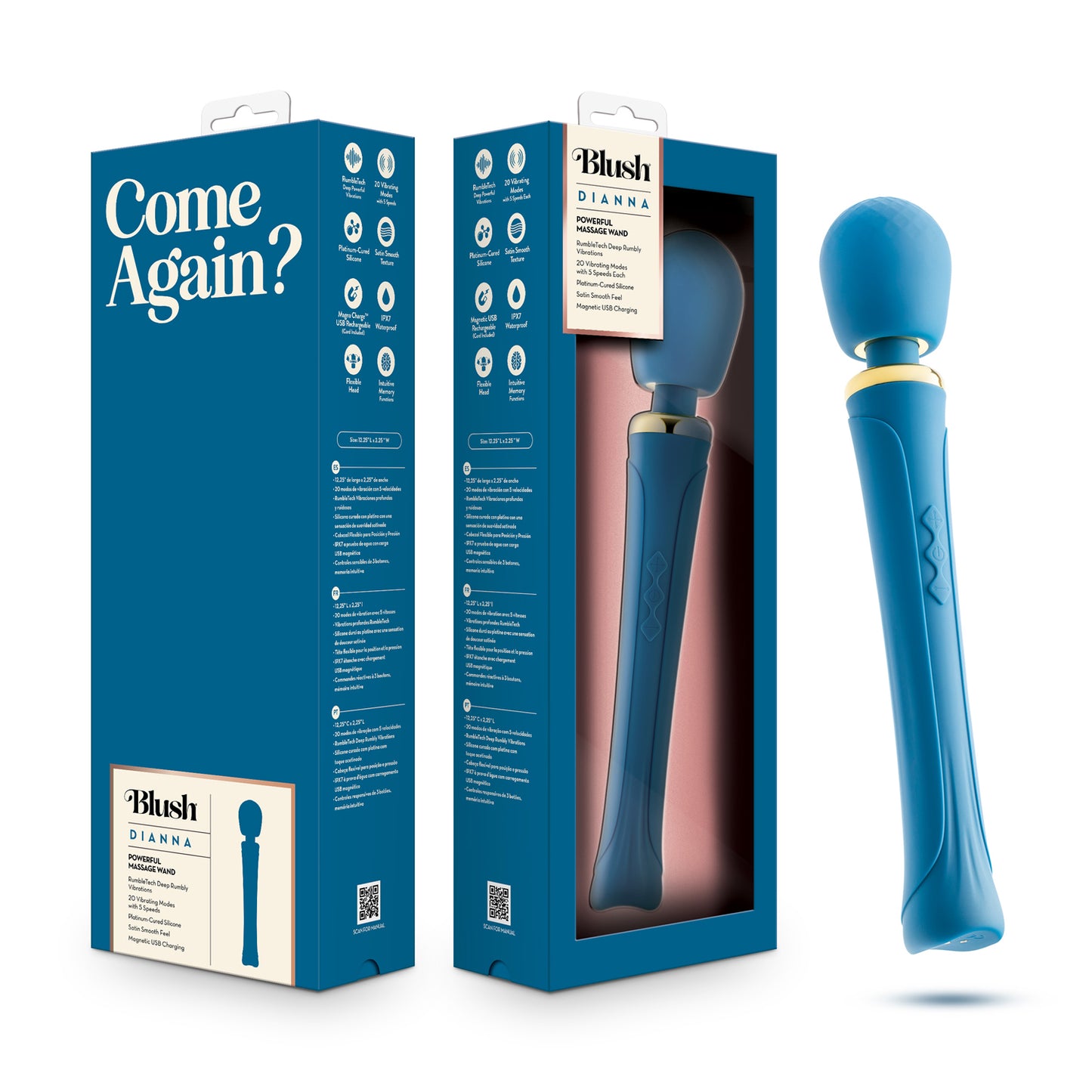 Blush - Dianna - Teal BL-72522 819835029854 from EdgingWarehouse.com where we sell the best male sex toys and fleshlight type strokers for masturbation, edging and gooning and other men's health and sexual wellness items.