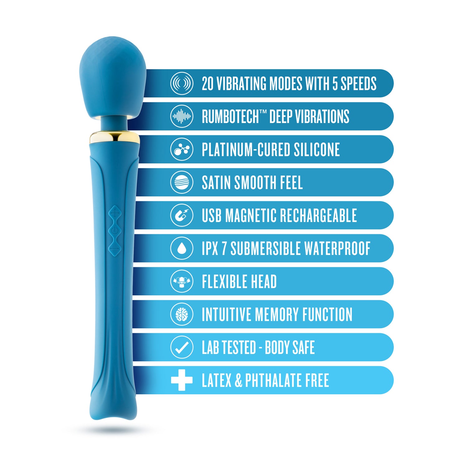 Blush - Dianna - Teal BL-72522 819835029854 from EdgingWarehouse.com where we sell the best male sex toys and fleshlight type strokers for masturbation, edging and gooning and other men's health and sexual wellness items.