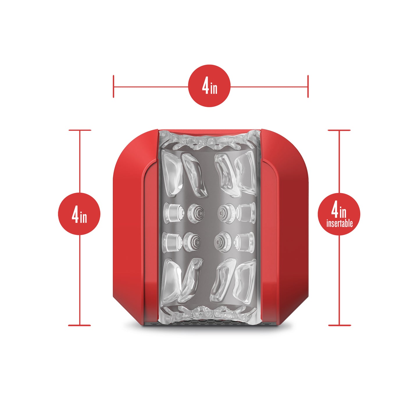 M for Men - Slambox - Red BL-83608 810138370285 from EdgingWarehouse.com where we sell the best male sex toys and fleshlight type strokers for masturbation, edging and gooning and other men's health and sexual wellness items.