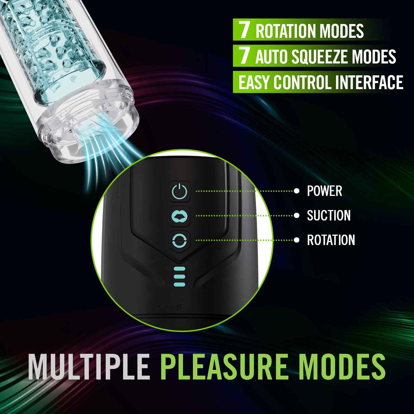 M for Men - Whirlwind Pro - Black BL-87605 810138370476 from EdgingWarehouse.com where we sell the best male sex toys and fleshlight type strokers for masturbation, edging and gooning and other men's health and sexual wellness items.