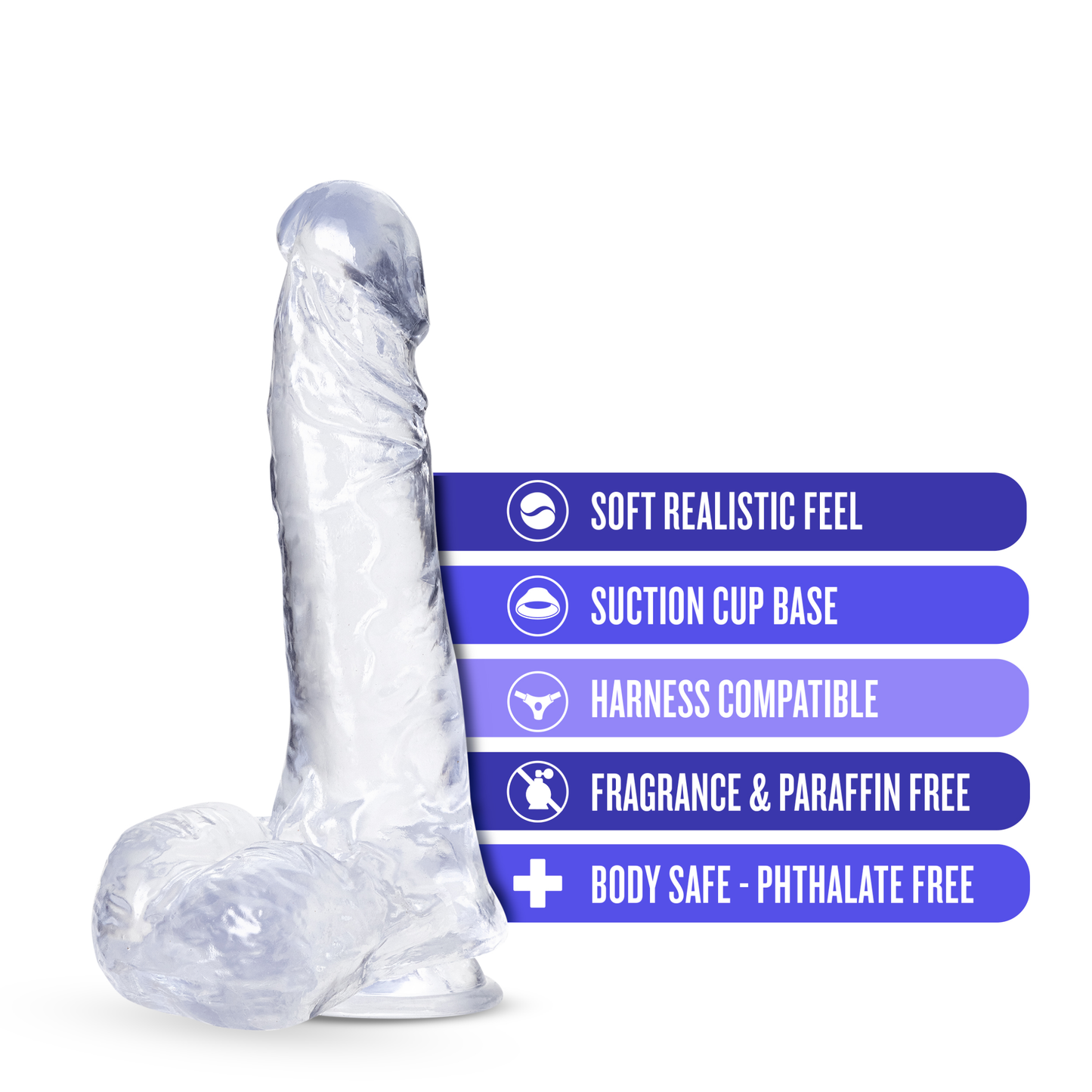 B Yours Plus - Ram n' Jam - Clear BL-88819 819835028093 from EdgingWarehouse.com where we sell the best male sex toys and fleshlight type strokers for masturbation, edging and gooning and other men's health and sexual wellness items.