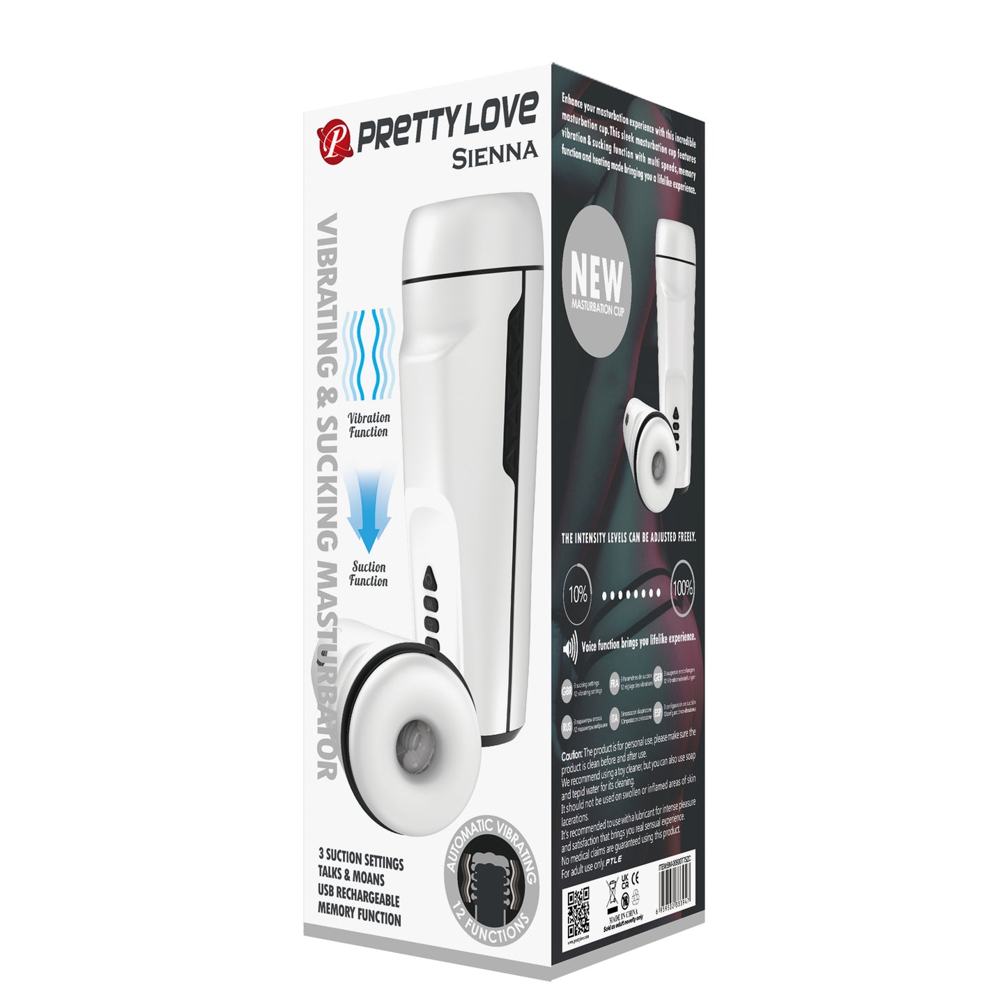 Pretty Love Sienna - White BM-00900T75ZC 6959532333947 from EdgingWarehouse.com where we sell the best male sex toys and fleshlight type strokers for masturbation, edging and gooning and other men's health and sexual wellness items.