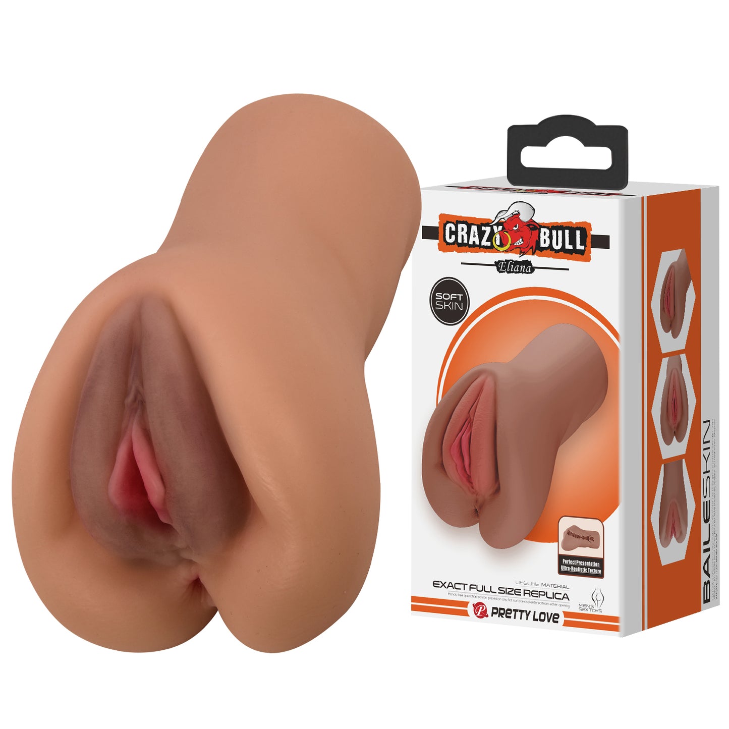 Eliana Vagina Shaped Masturbator - Brown BM-009235N-1 6959532360110 from EdgingWarehouse.com where we sell the best male sex toys and fleshlight type strokers for masturbation, edging and gooning and other men's health and sexual wellness items.