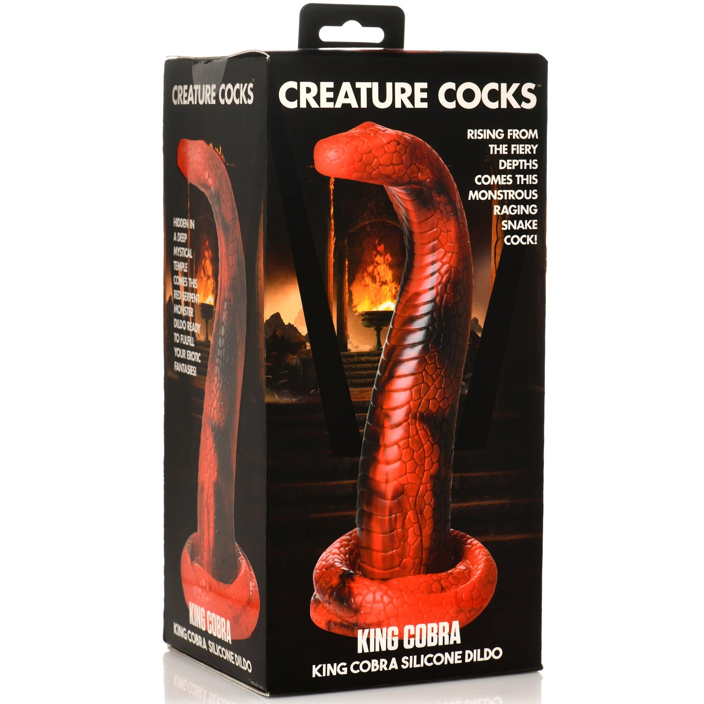 King Cobra King Cobra Silicone Dildo - Red CC-AH196 848518052087 from EdgingWarehouse.com where we sell the best male sex toys and fleshlight type strokers for masturbation, edging and gooning and other men's health and sexual wellness items.