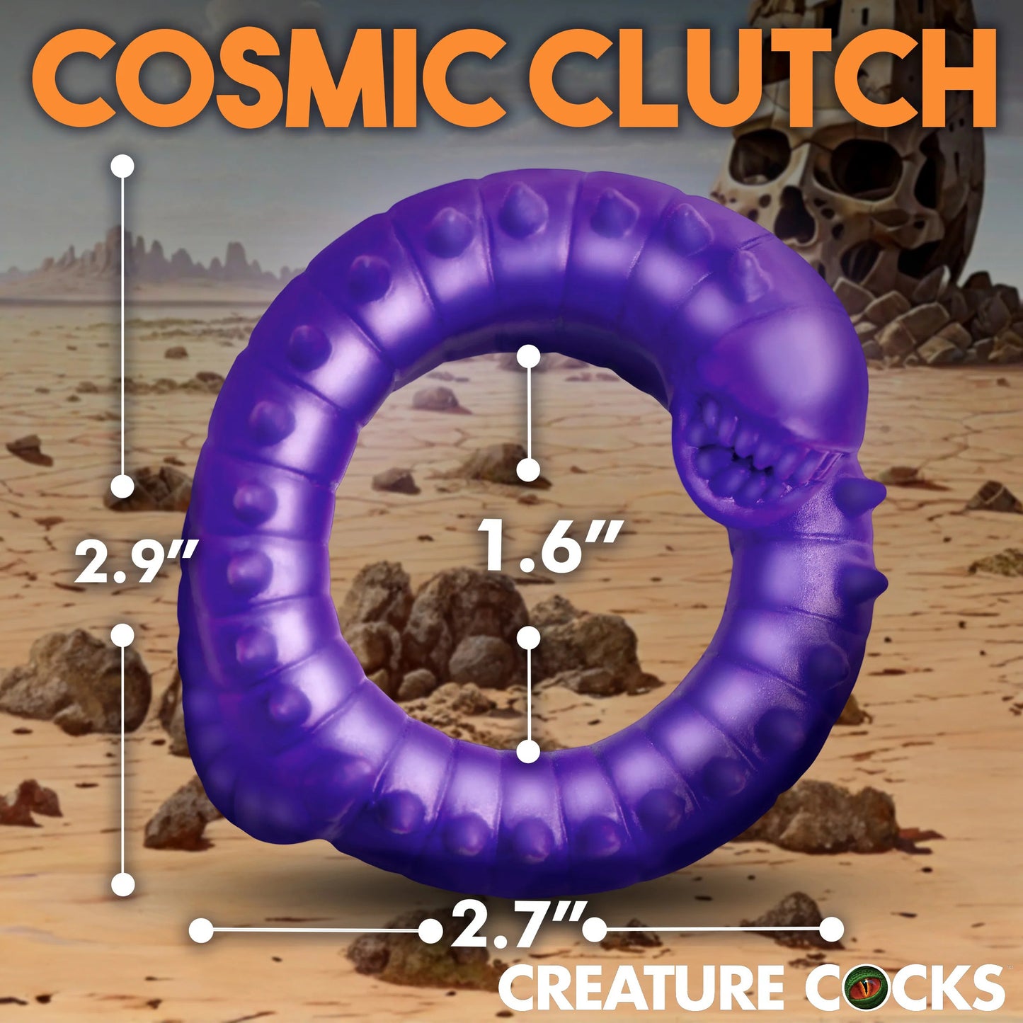 Slitherine Silicone Cock Ring - Purple CC-AH336 848518053855 from EdgingWarehouse.com where we sell the best male sex toys and fleshlight type strokers for masturbation, edging and gooning and other men's health and sexual wellness items.