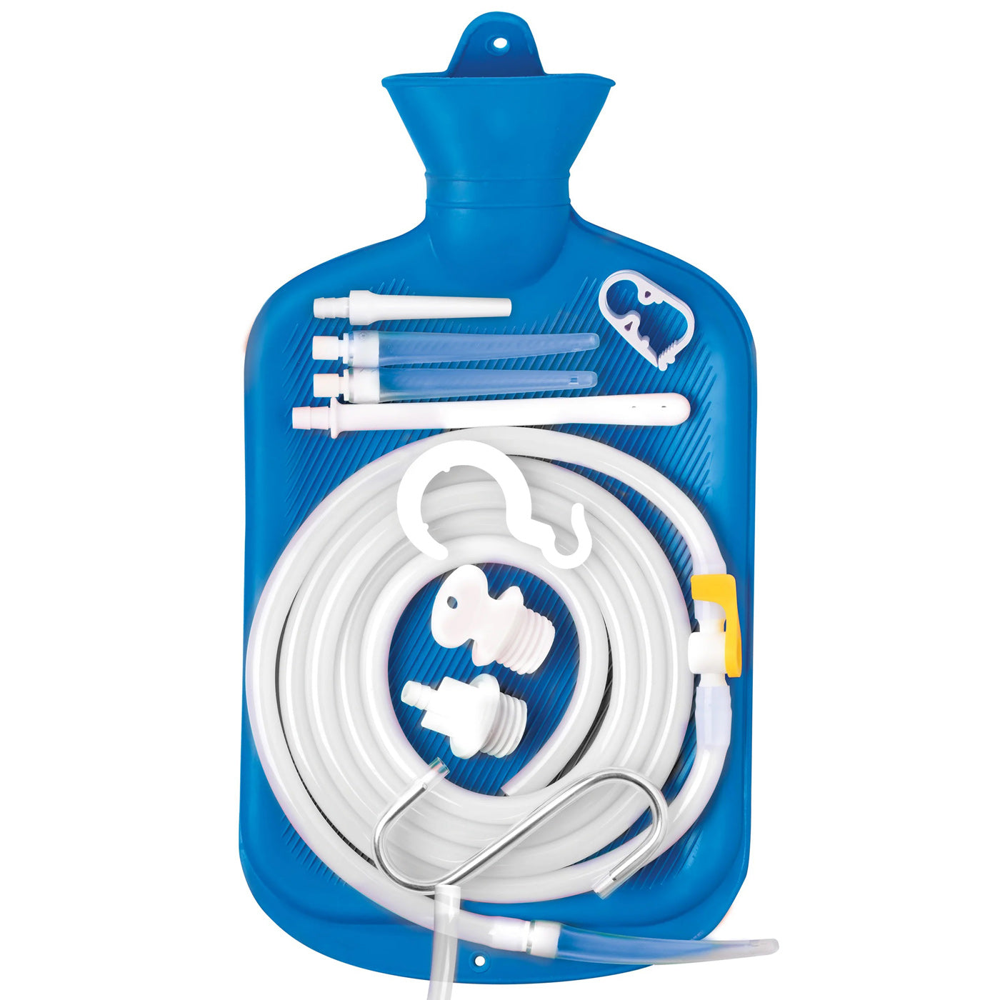 Deluxe Shower Enema Kit - Blue by XR Brands 848518053701 available at EroticWarehouse.com