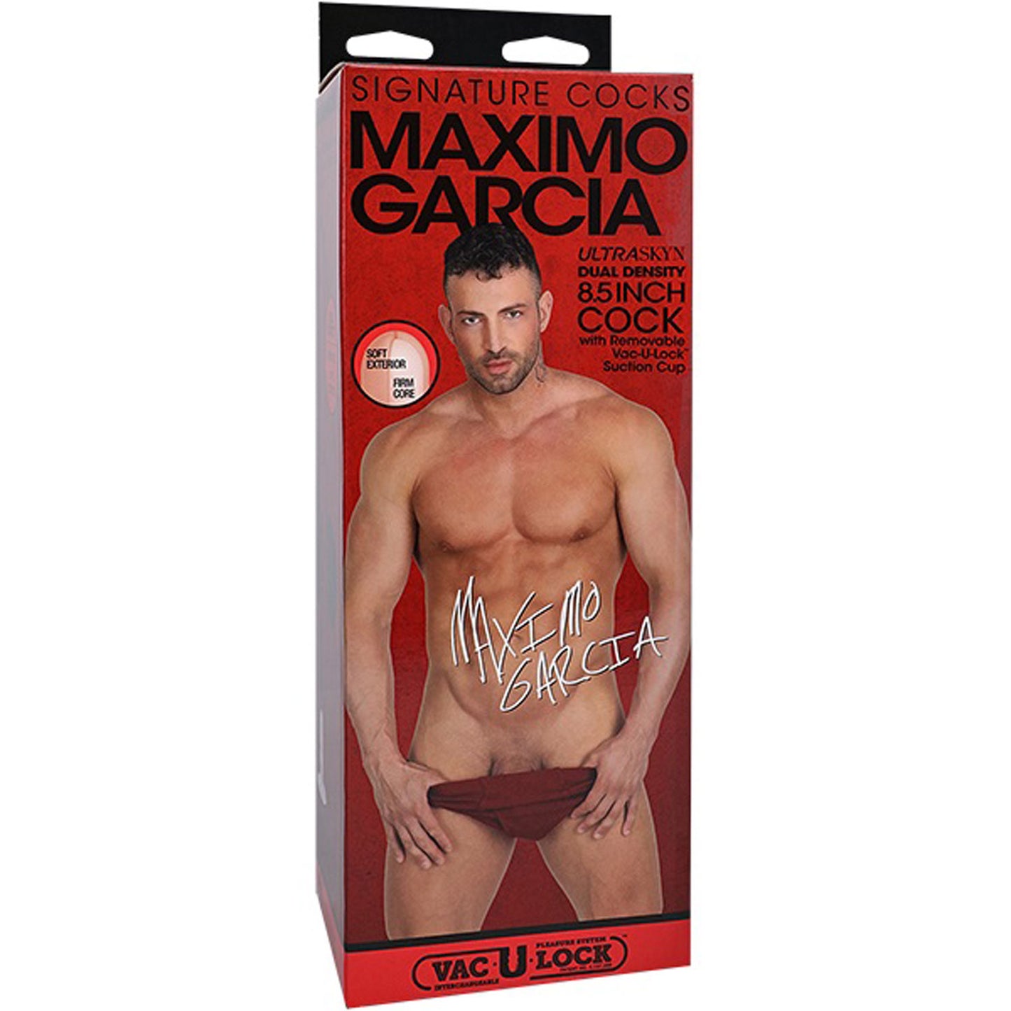 Signature Cocks Maximo Garcia 8.5" Cock - With Removable Vac-U-Lock Suction Cup - Vanilla DJ8160-35-BX 782421090104 from EdgingWarehouse.com where we sell the best male sex toys and fleshlight type strokers for masturbation, edging and gooning and other m