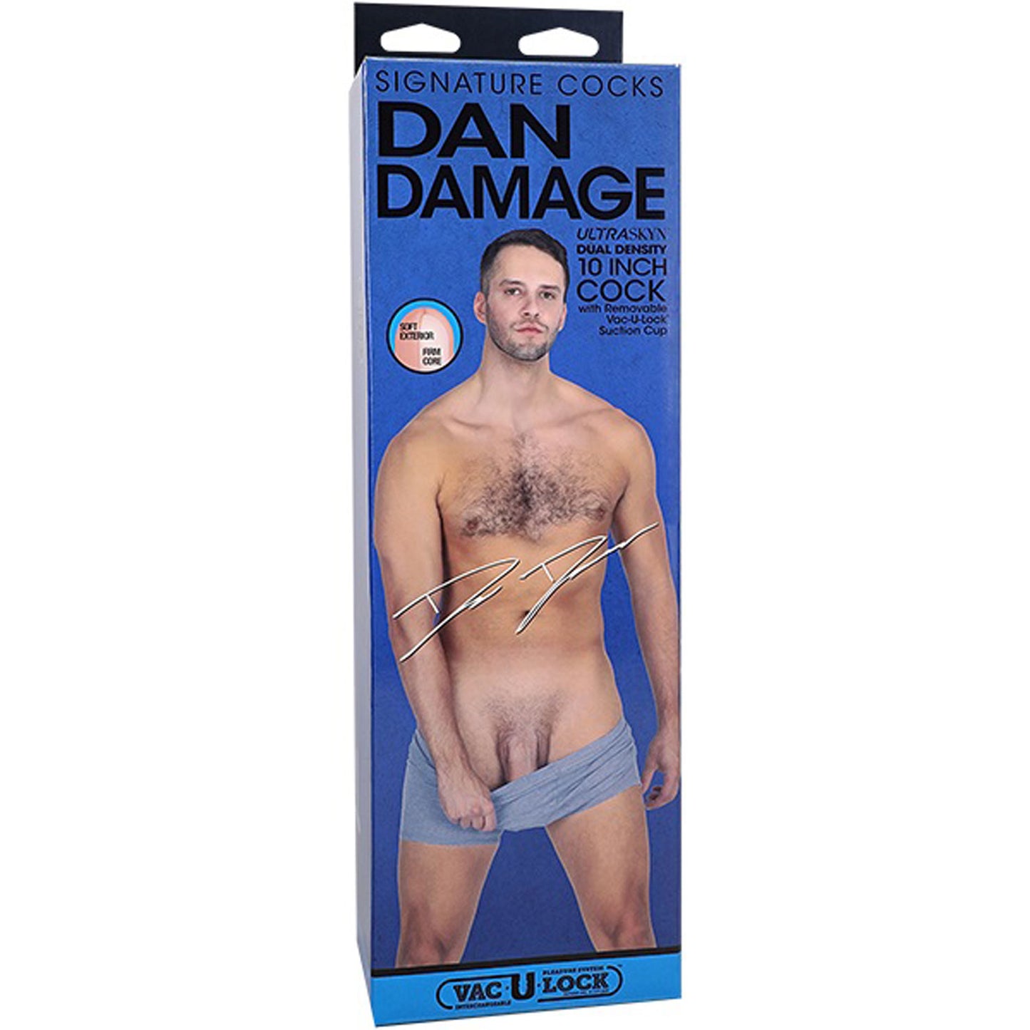 Signature Cocks Dan Damage 10" Cock With Removable Vac-U-Lock Suction Cup - Vanilla DJ8160-36-BX 782421090111 from EdgingWarehouse.com where we sell the best male sex toys and fleshlight type strokers for masturbation, edging and gooning and other men's h
