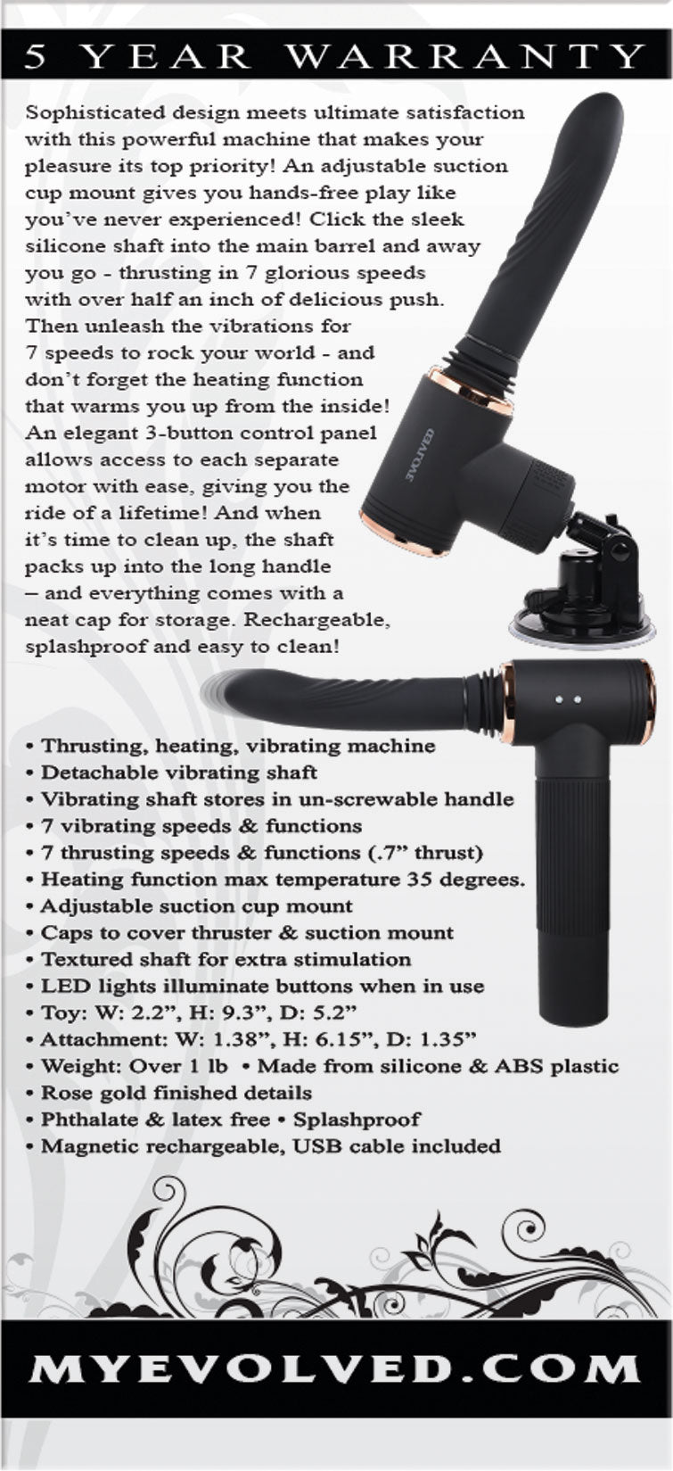 Too Hot to Handle - Black EN-RS-9390-2 844477019390 from EdgingWarehouse.com where we sell the best male sex toys and fleshlight type strokers for masturbation, edging and gooning and other men's health and sexual wellness items.