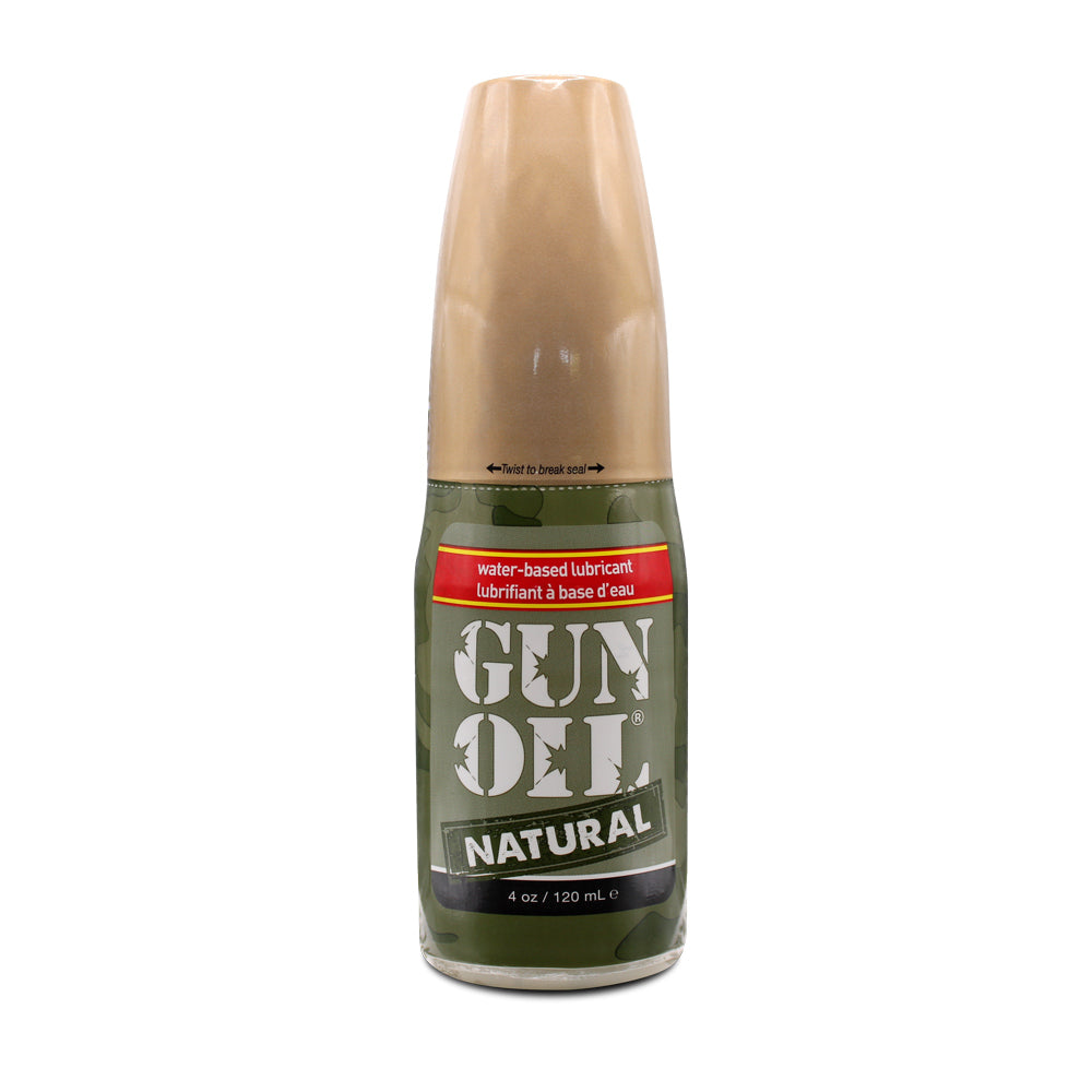Gun Oil Natural 4 Oz GO-NAT-4 813362024252 from EdgingWarehouse.com where we sell the best male sex toys and fleshlight type strokers for masturbation, edging and gooning and other men's health and sexual wellness items.