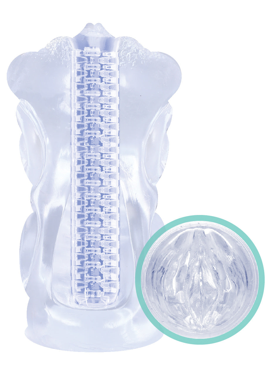 Jack-It Frost Stroker - Spirals IC3103 847841031035 from EdgingWarehouse.com where we sell the best male sex toys and fleshlight type strokers for masturbation, edging and gooning and other men's health and sexual wellness items.