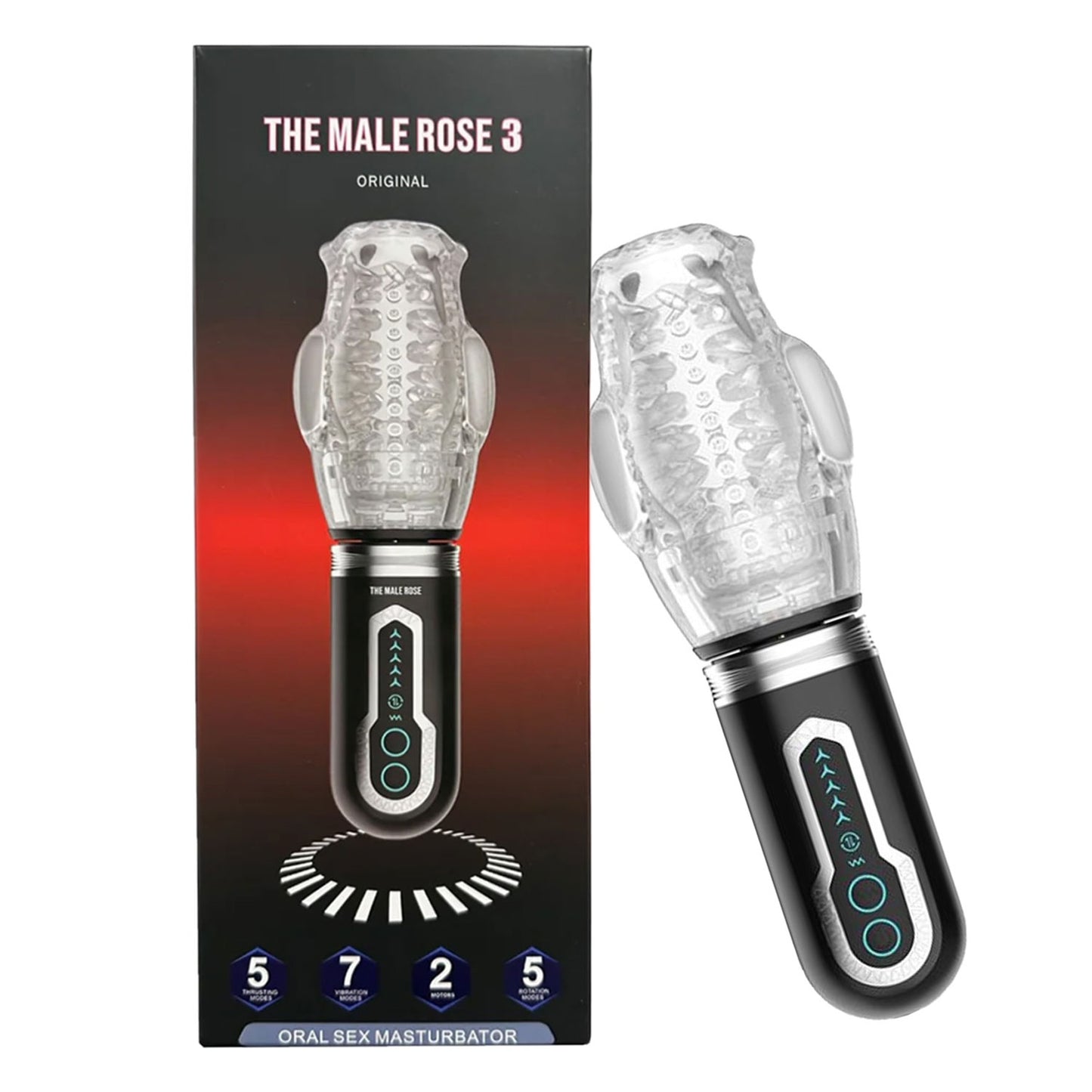 The Male Rose 3 MR-300 198168610367 from EdgingWarehouse.com where we sell the best male sex toys and fleshlight type strokers for masturbation, edging and gooning and other men's health and sexual wellness items.
