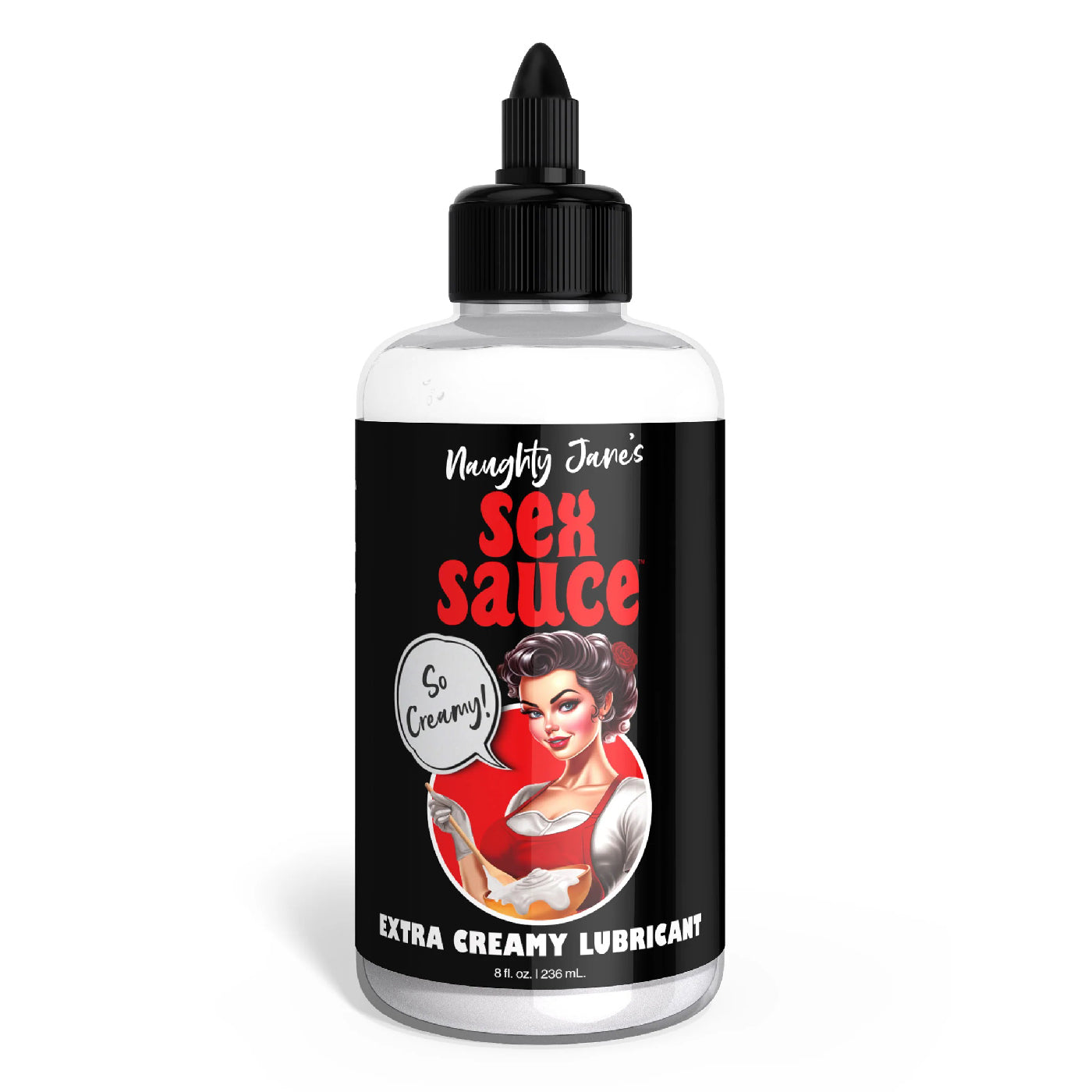 Naughty Jane's Sex Sauce Extra Creamy Lubricant 8 Oz NJ-AH397-8OZ 848518054531 from EdgingWarehouse.com where we sell the best male sex toys and fleshlight type strokers for masturbation, edging and gooning and other men's health and sexual wellness items