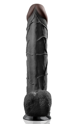 Real Feel Deluxe no.12 12-Inch - Black | Pipedream | PD1522-23 | 603912340860 from EdgingWarehouse.com and EroticWarehouse.com where we sell the best adult sex toys and fleshlight type strokers for masturbation, edging and gooning and other adult health a