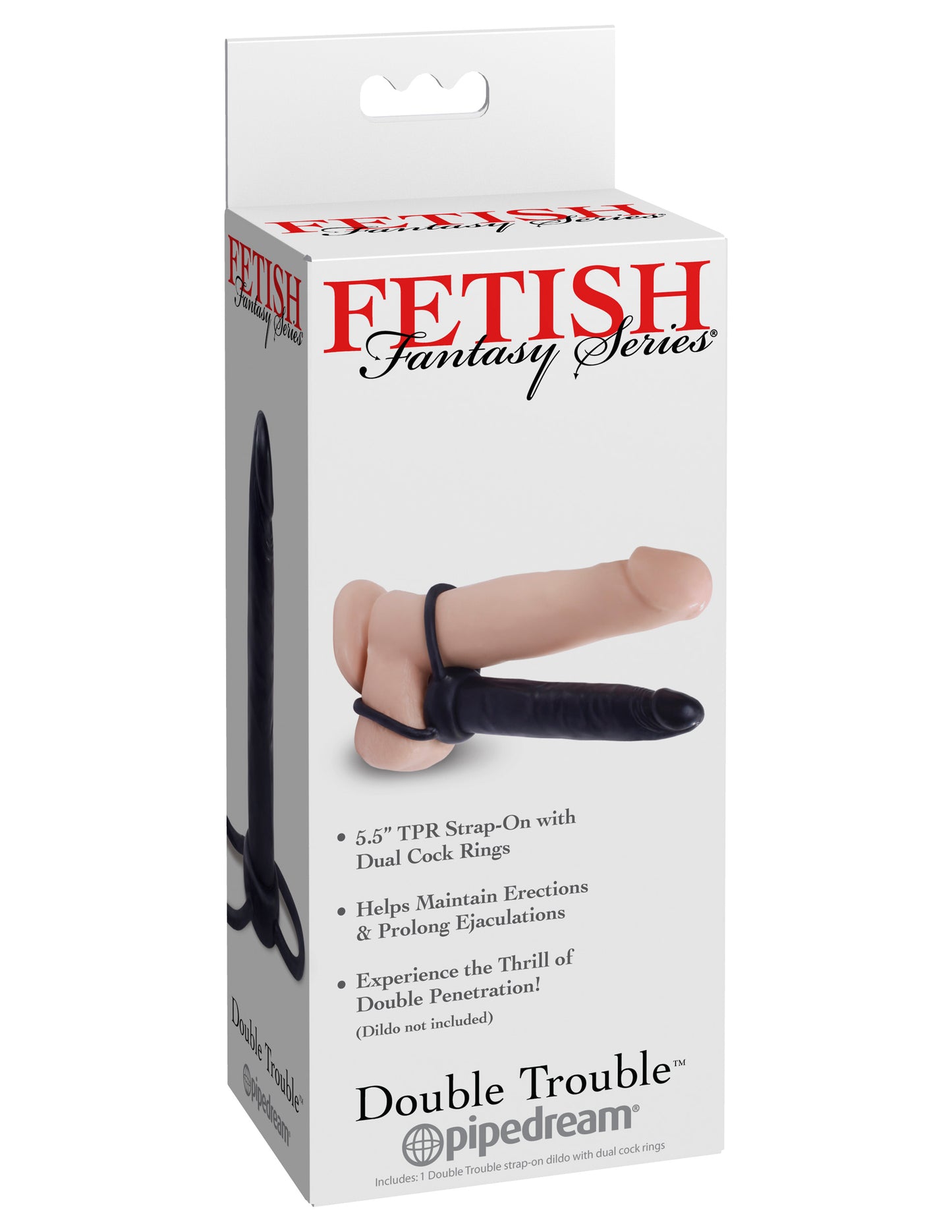 Fetish Fantasies Series Double Trouble - Black PD3740-23 603912312430 from EdgingWarehouse.com where we sell the best male sex toys and fleshlight type strokers for masturbation, edging and gooning and other men's health and sexual wellness items.