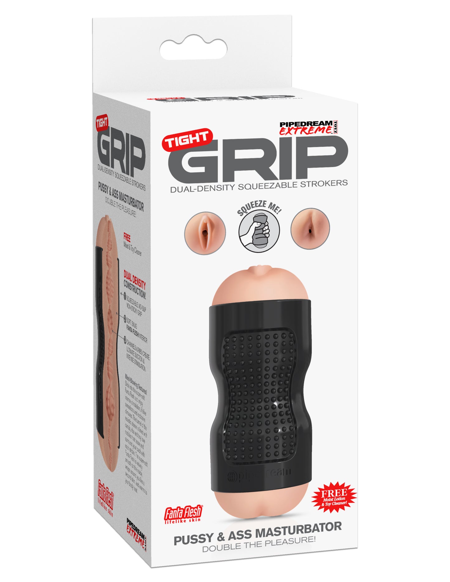 Pipedream Extreme Tight Grip Pussy and Ass Masturbator PDRD283-23 603912357967 from EdgingWarehouse.com where we sell the best male sex toys and fleshlight type strokers for masturbation, edging and gooning and other men's health and sexual wellness items
