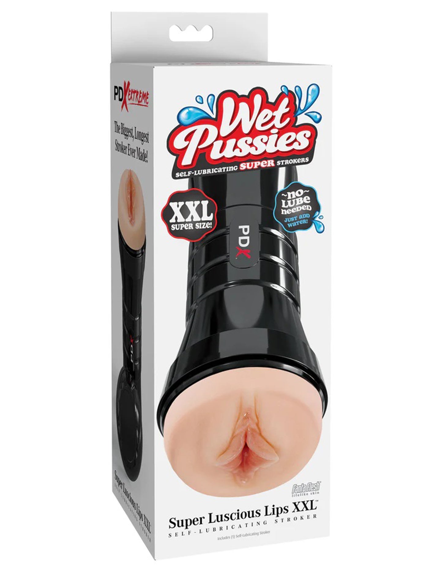 Pdx Extreme - Wet Pussies - Super Luscious Lips XXL Light PDRD425-21 603912775952 from EdgingWarehouse.com where we sell the best male sex toys and fleshlight type strokers for masturbation, edging and gooning and other men's health and sexual wellness it