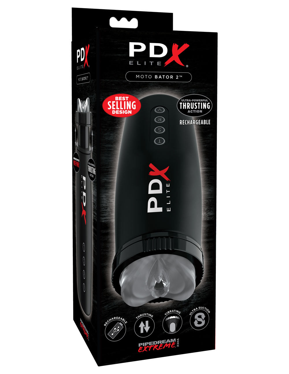 Pdx Elite Motobator 2 PDRD529 603912755213 from EdgingWarehouse.com where we sell the best male sex toys and fleshlight type strokers for masturbation, edging and gooning and other men's health and sexual wellness items.