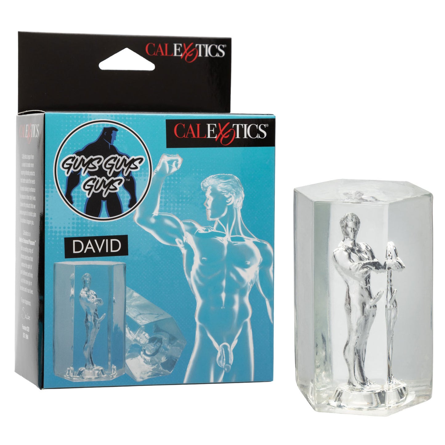 Guys Guys Guys David - Clear SE0892603 716770110527 from EdgingWarehouse.com where we sell the best male sex toys and fleshlight type strokers for masturbation, edging and gooning and other men's health and sexual wellness items.