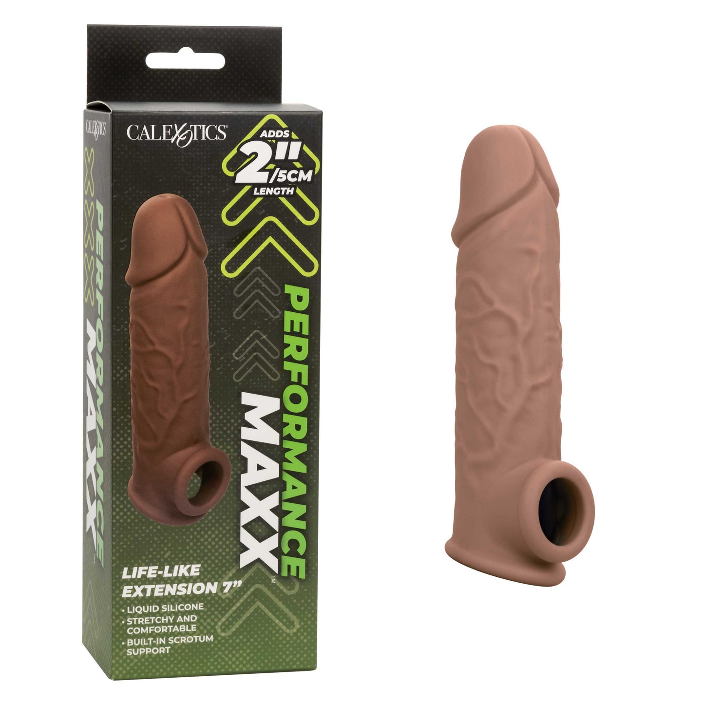 Performance Maxx Life-Like Extension 7 Inch - Brown SE1633103 716770101921 from EdgingWarehouse.com where we sell the best male sex toys and fleshlight type strokers for masturbation, edging and gooning and other men's health and sexual wellness items.