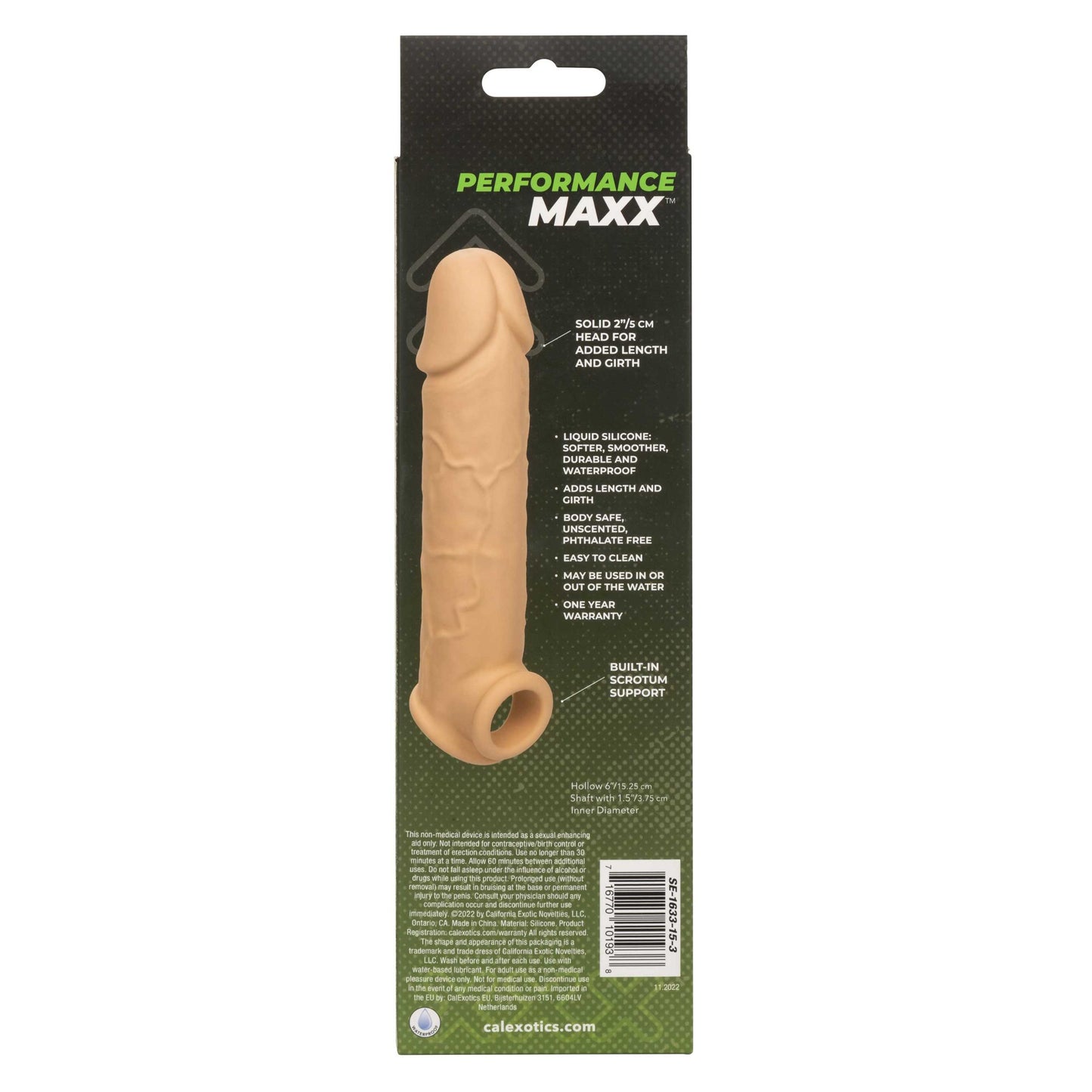 Performance Maxx Life-Like Extension 8 Inch - Ivory SE1633153 716770101938 from EdgingWarehouse.com where we sell the best male sex toys and fleshlight type strokers for masturbation, edging and gooning and other men's health and sexual wellness items.