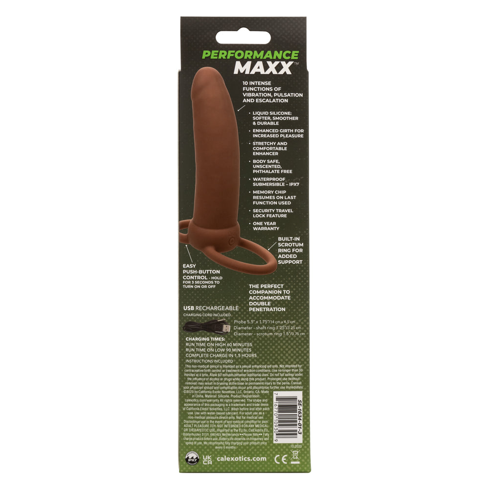 Performance Maxx Rechargeable Thick Dual Penetrator - Brown SE1634013 716770109309 from EdgingWarehouse.com where we sell the best male sex toys and fleshlight type strokers for masturbation, edging and gooning and other men's health and sexual wellness i