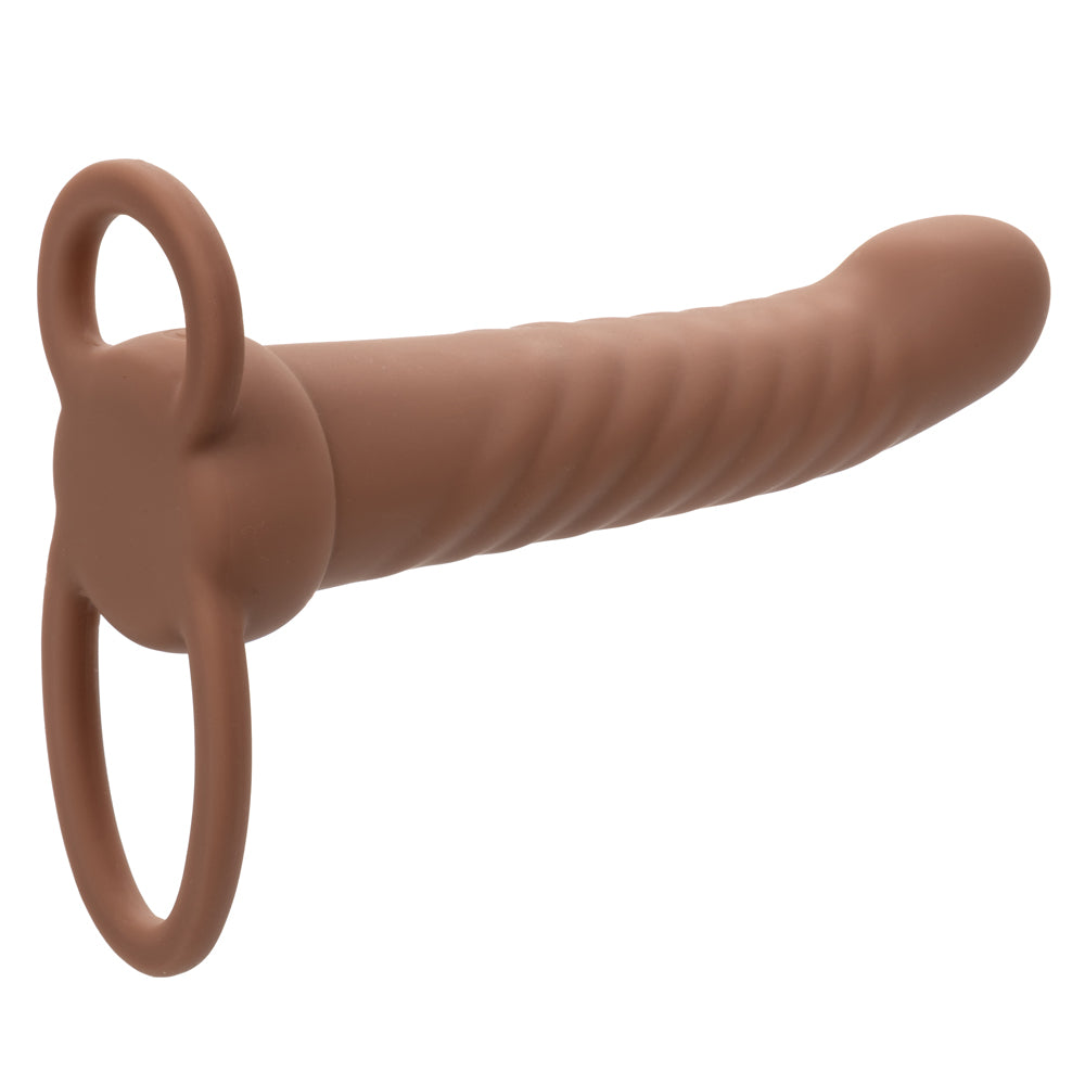 Performance Maxx Rechargeable Ribbed Dual Penetrator - Brown SE1634113 716770109323 from EdgingWarehouse.com where we sell the best male sex toys and fleshlight type strokers for masturbation, edging and gooning and other men's health and sexual wellness