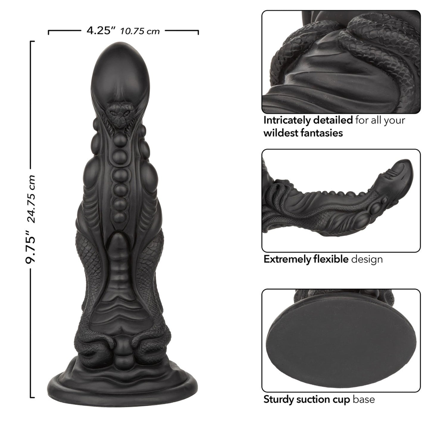 Monster Dong the Colossus 9.75" - Black SE5504153 716770110503 from EdgingWarehouse.com where we sell the best male sex toys and fleshlight type strokers for masturbation, edging and gooning and other men's health and sexual wellness items.