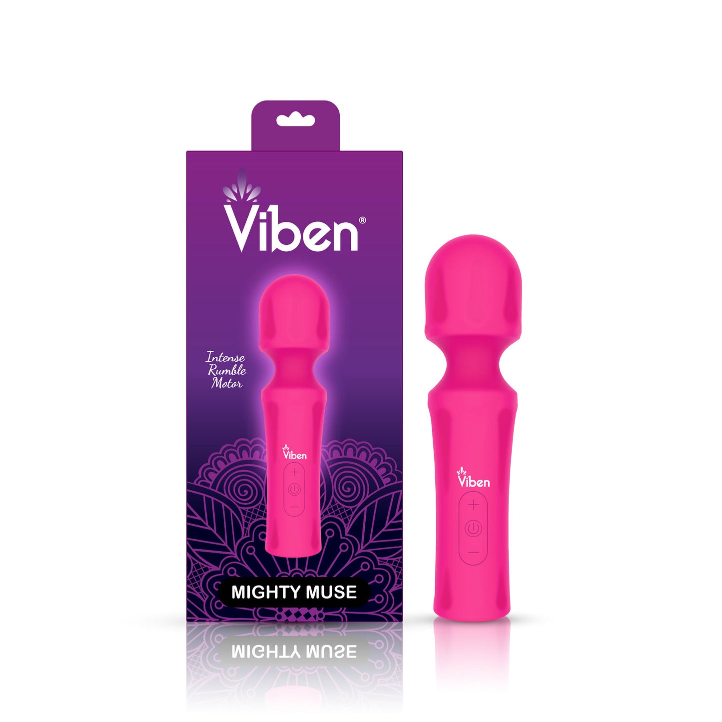Mighty Muse - Hot Pink - Powerful Personal Wand - Massager VB-75015 810080750159 from EdgingWarehouse.com where we sell the best male sex toys and fleshlight type strokers for masturbation, edging and gooning and other men's health and sexual wellness ite
