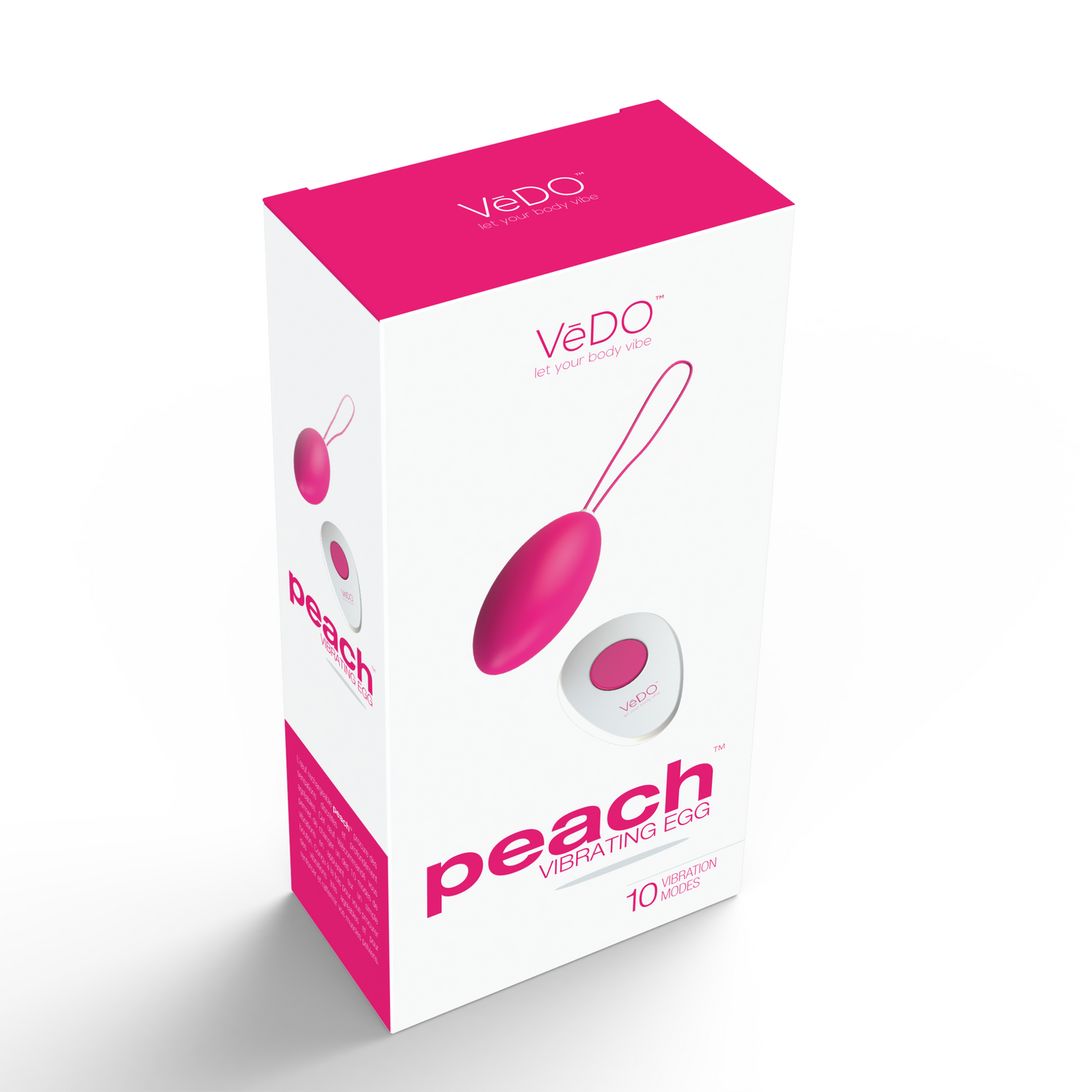 Peach Vibrating Egg - Foxy Pink | VeDO | VI-B0309 | 731882511499 from EdgingWarehouse.com and EroticWarehouse.com where we sell the best adult sex toys and fleshlight type strokers for masturbation, edging and gooning and other adult health and sexual wel