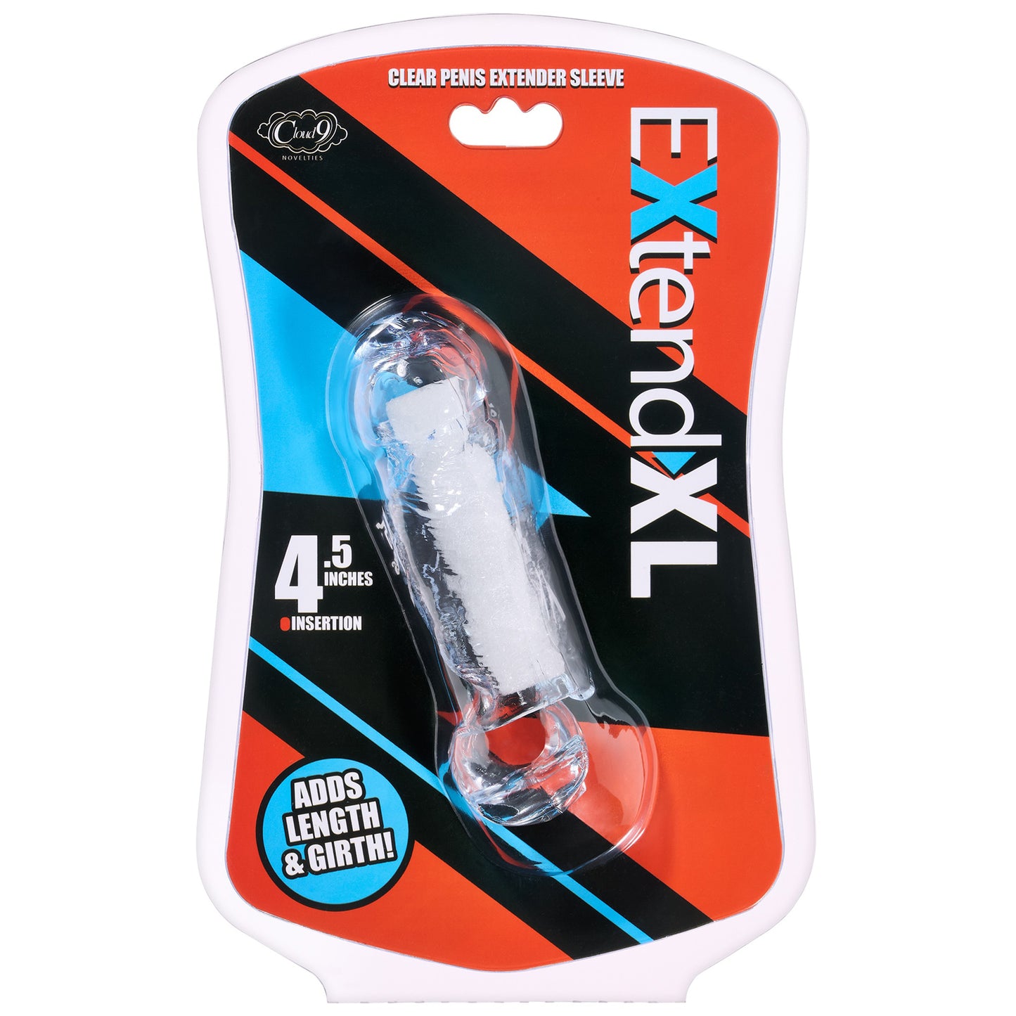 Extend XL Penis Sleeve 4.5" - Clear WTC990 850047085306 from EdgingWarehouse.com where we sell the best male sex toys and fleshlight type strokers for masturbation, edging and gooning and other men's health and sexual wellness items.