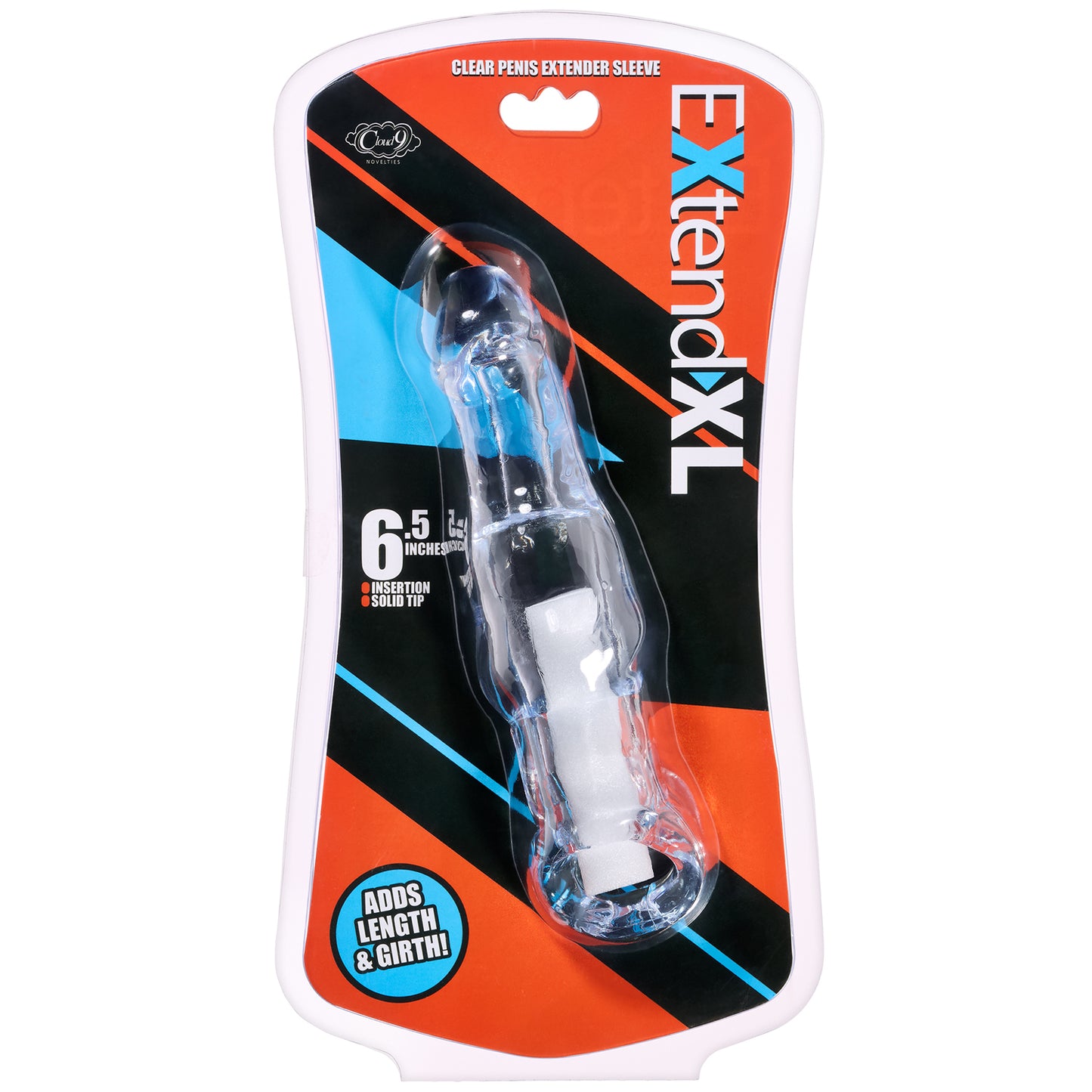 Extend XL Penis Sleeve 6.5" - Clear WTC993 850047085320 from EdgingWarehouse.com where we sell the best male sex toys and fleshlight type strokers for masturbation, edging and gooning and other men's health and sexual wellness items.