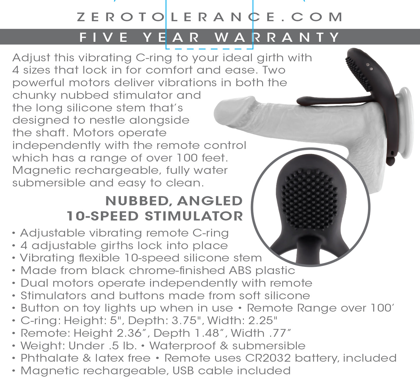 Mr. Tickler - Black ZE-RS-2574-2 844477022574 from EdgingWarehouse.com where we sell the best male sex toys and fleshlight type strokers for masturbation, edging and gooning and other men's health and sexual wellness items.