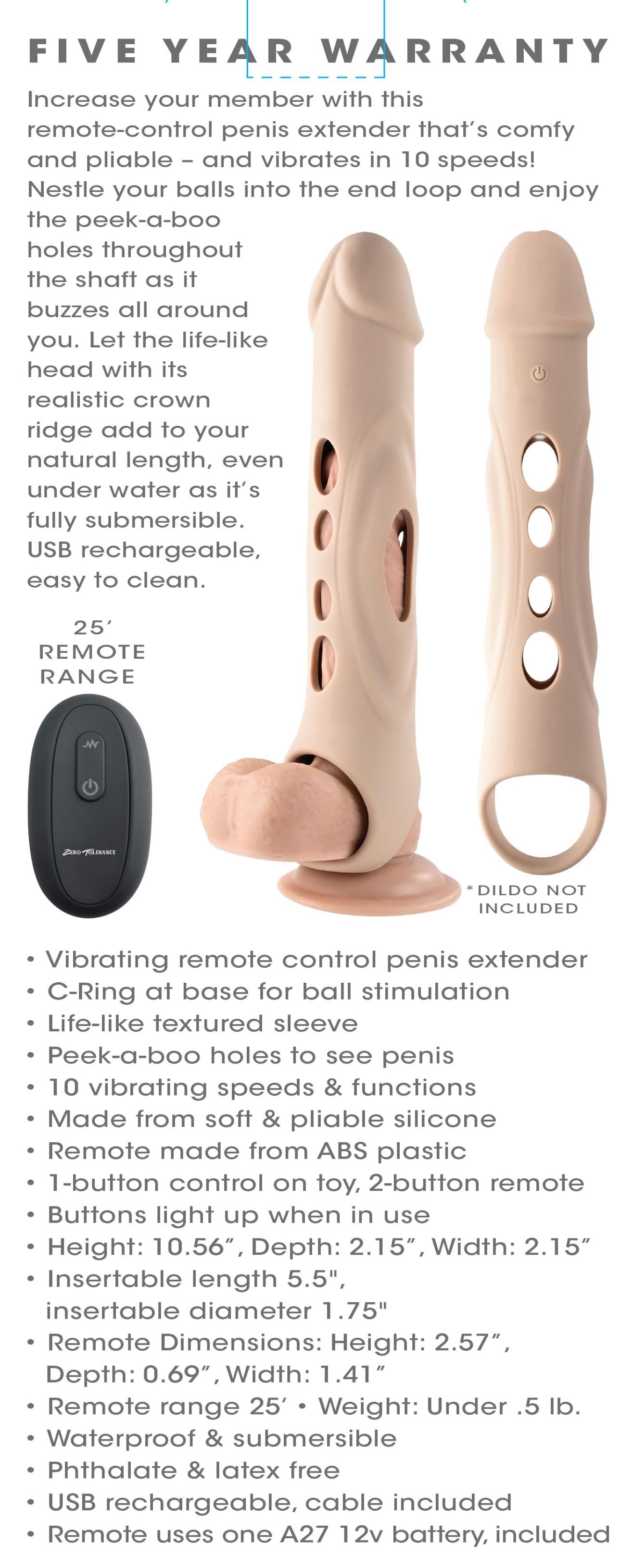 Big Boy Extender - Light ZE-RS-2673-2 844477022673 from EdgingWarehouse.com where we sell the best male sex toys and fleshlight type strokers for masturbation, edging and gooning and other men's health and sexual wellness items.