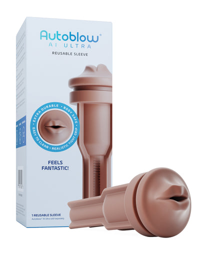 Autoblow AI Ultra Mouth Sleeve - Brown | ELAB5938