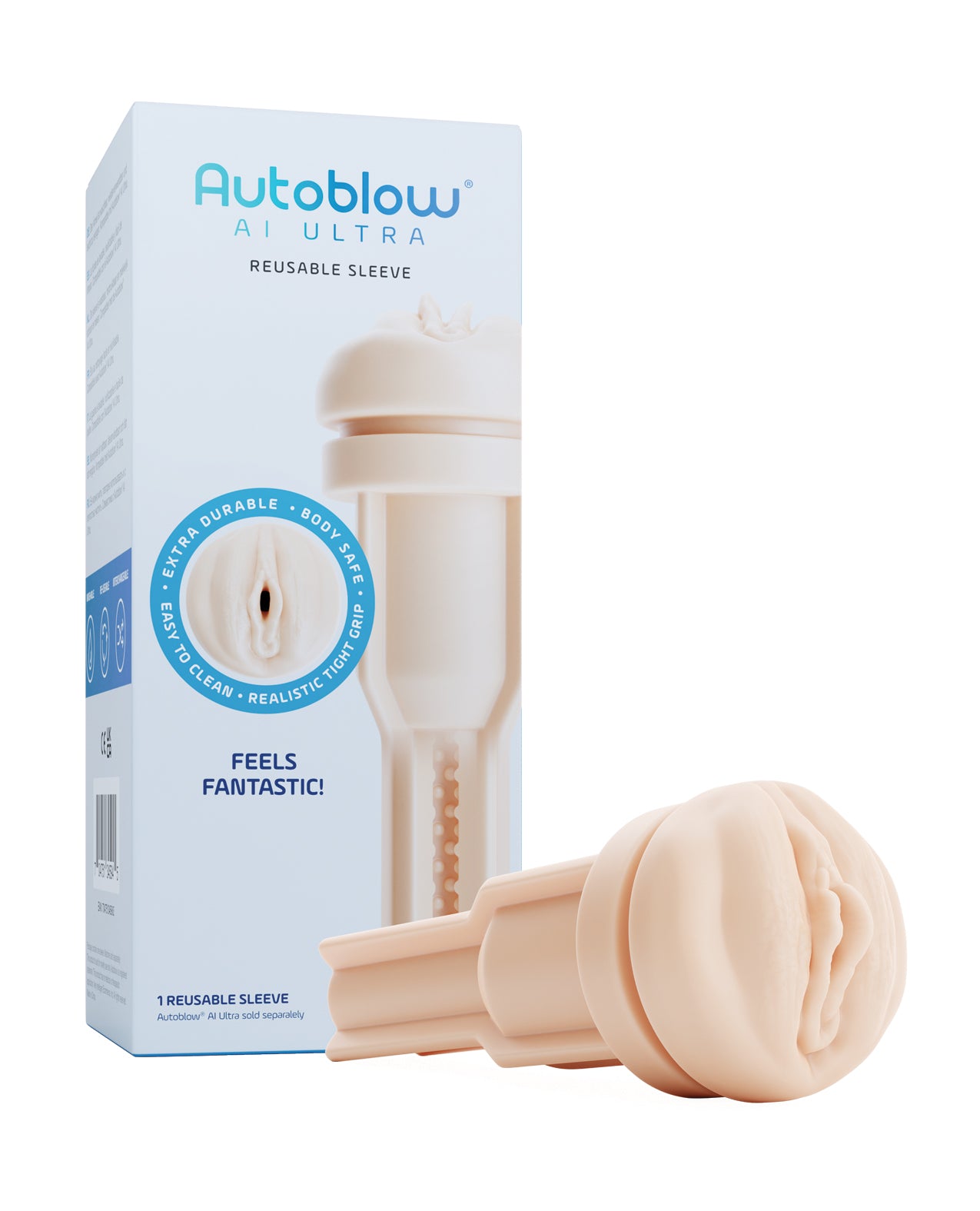 Autoblow AI Ultra Vagina Sleeve - Beige | ELAB5945