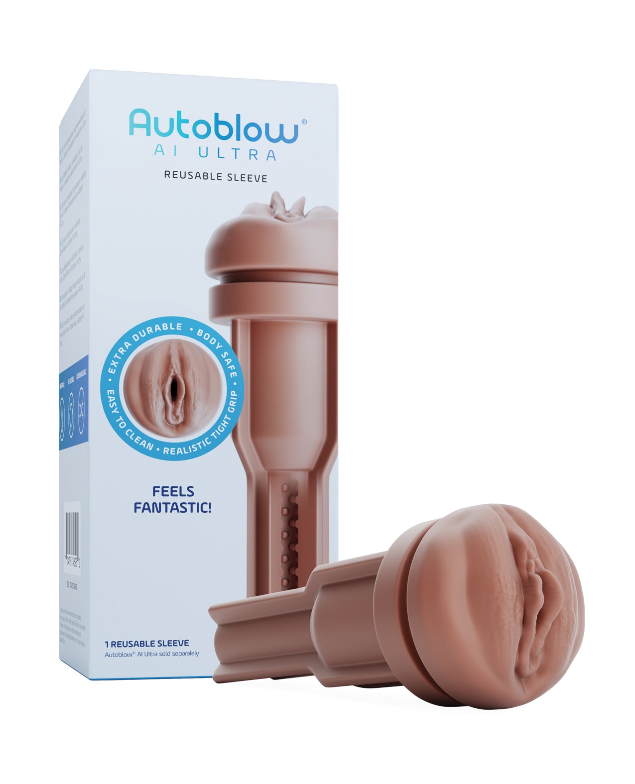 Autoblow AI Ultra Vagina Sleeve - Brown | ELAB5952