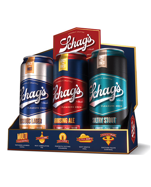 Blush Schag's Beer Can Stroker 6 Pack Merchandising Kit | ELBL999701