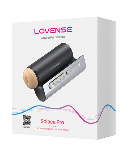 Lovense Solace Pro Thrusting Masturbator - Black | ELLOV0364