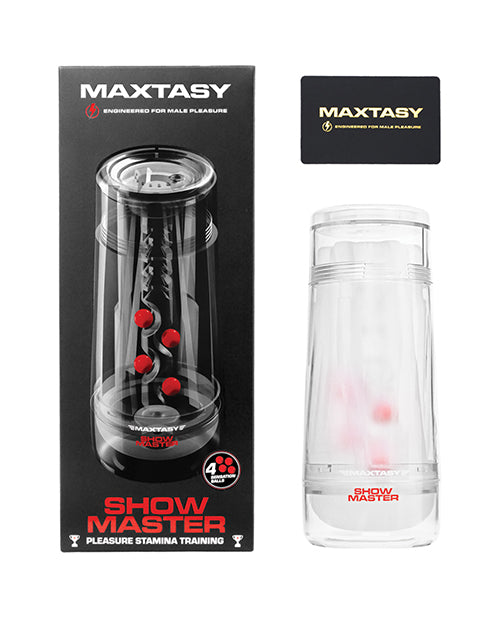 Maxtasy Show Master Non-Realistic Stroker - Clear | ELMX-SHOMAS01